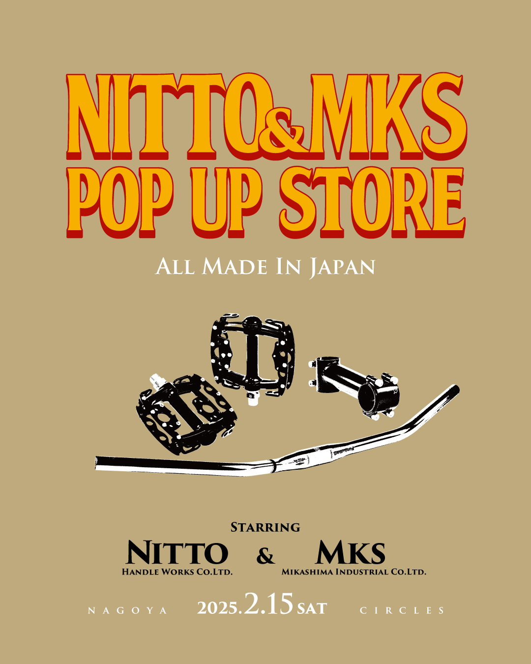 【NITTO & MKS POP-UP STORE / Talk Show】2/15(土)Meets Legacy