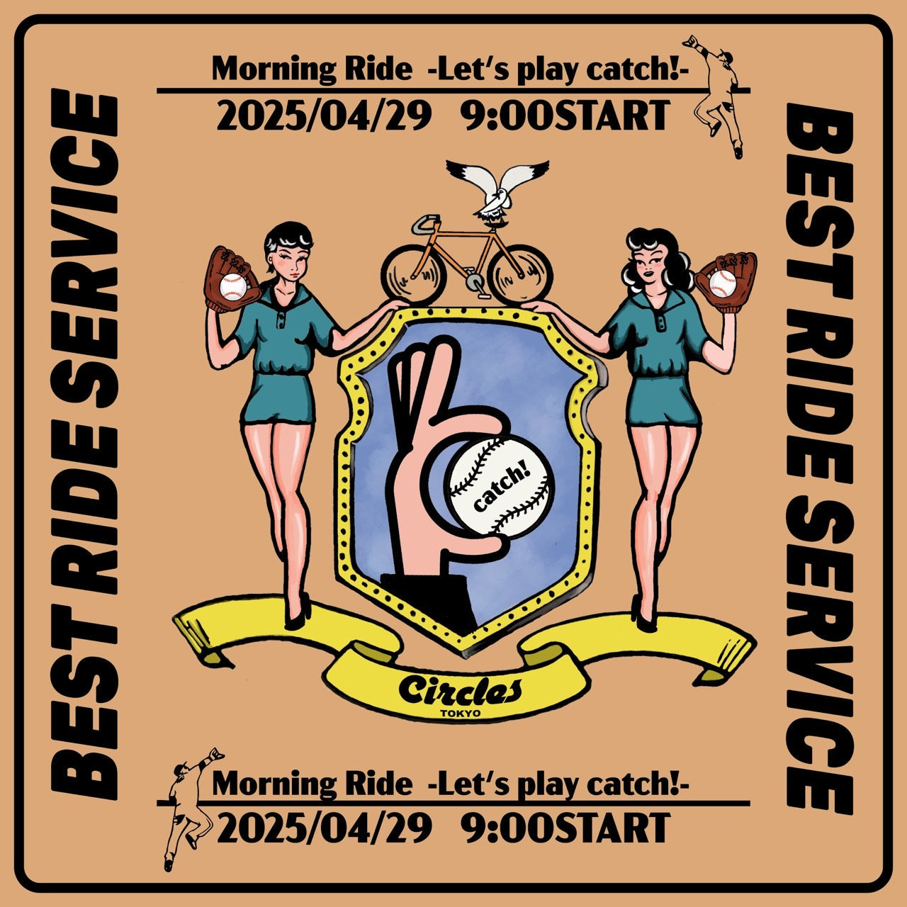 【ライドのお誘い】Circles Tokyo Morning Ride!キャッチボールしましょう⚾