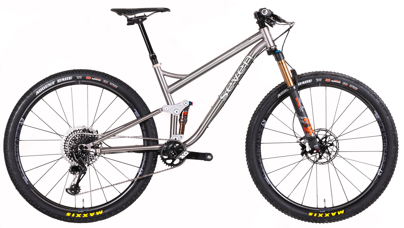 Titanium Dual Suspension Mountain Bikes Model / Mobius