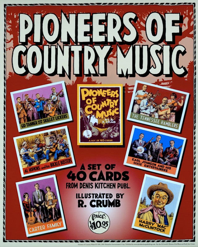 CIRCLES BOOKS Pioneer of Country Music Trading Card Set by R. Crumb