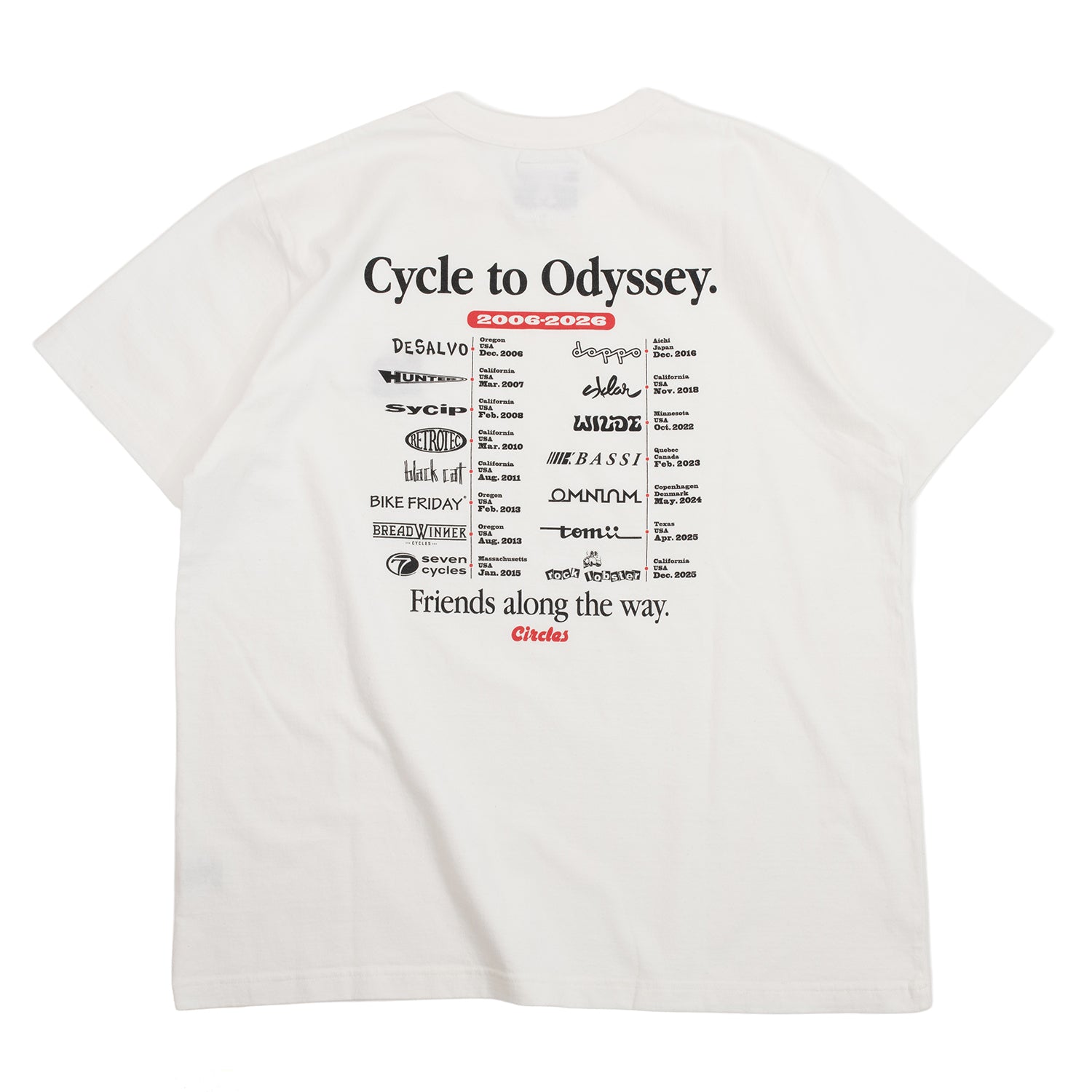 CIRCLES ORIGINAL TACOMA FUJI RECORDS meets Circles 20th T-Shirts 2026