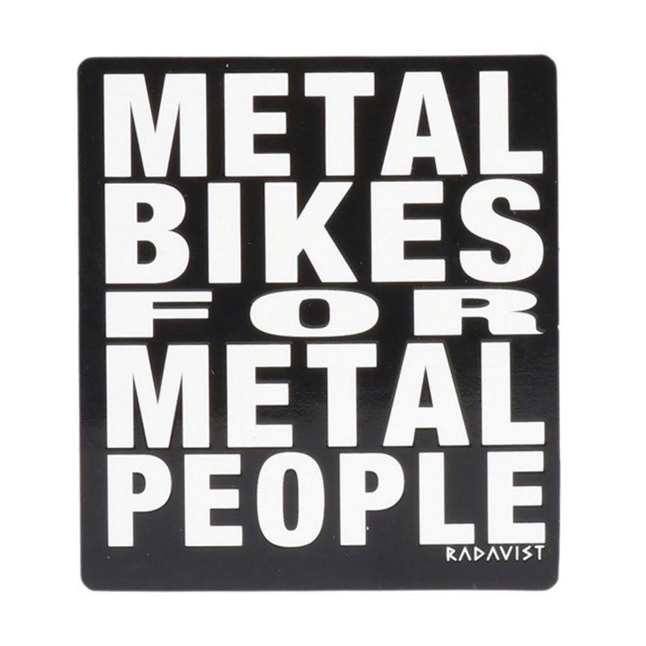 THE RADAVIST Sticker - Metal Bikes for Metal People