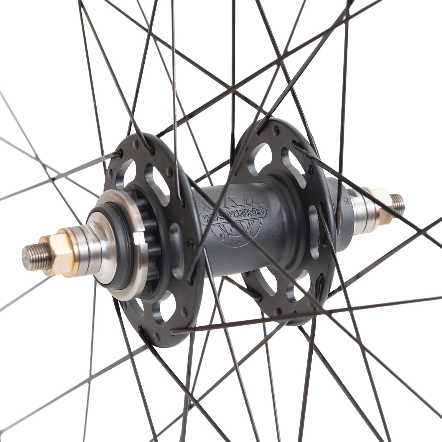 ASTRAL CYCLING Solstice x WHITE INDUSTRIES Track - Stealth Grey Wheel Set