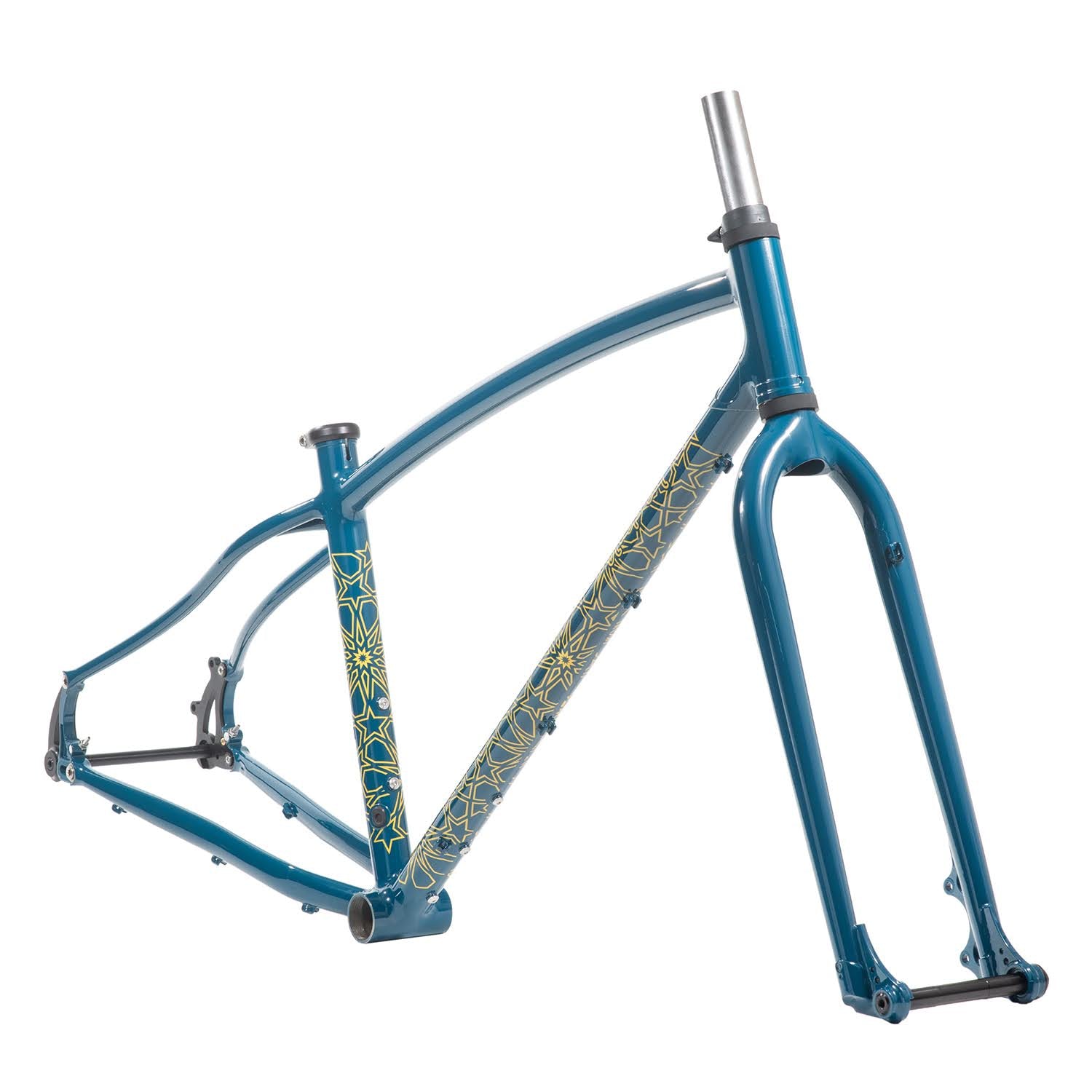 BLACKCAT BICYCLES Swami Frame Set / Azure Blue / Size : Small