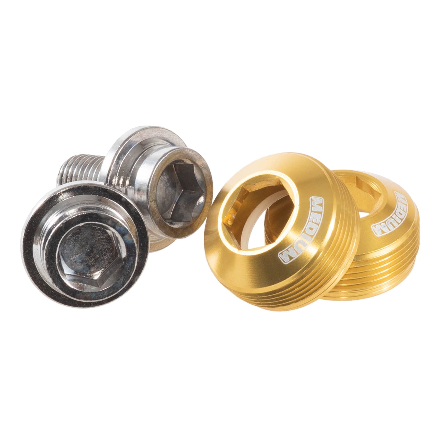 MEDIUM Alloy Cup Crank Bolts Set