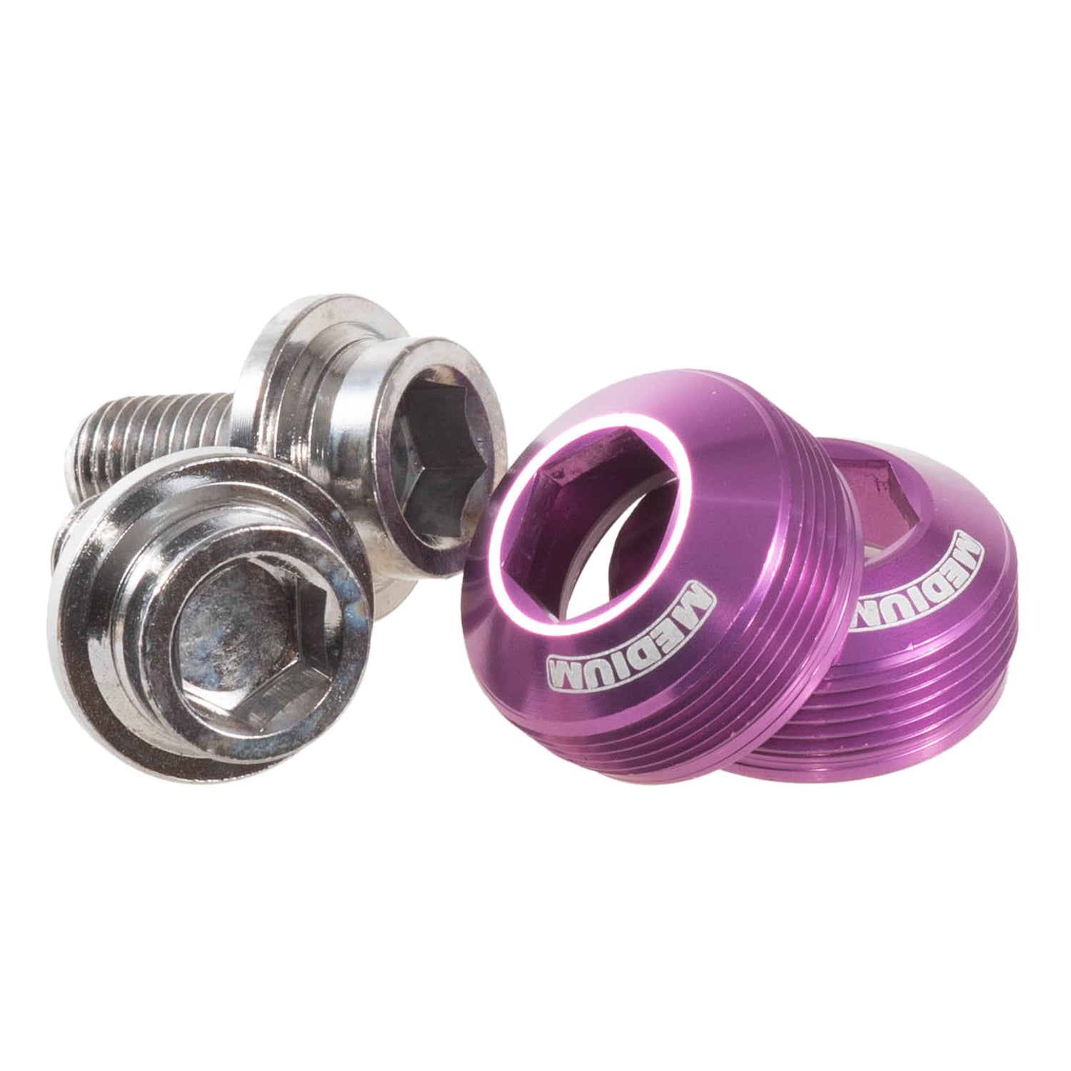 MEDIUM Alloy Cup Crank Bolts Set