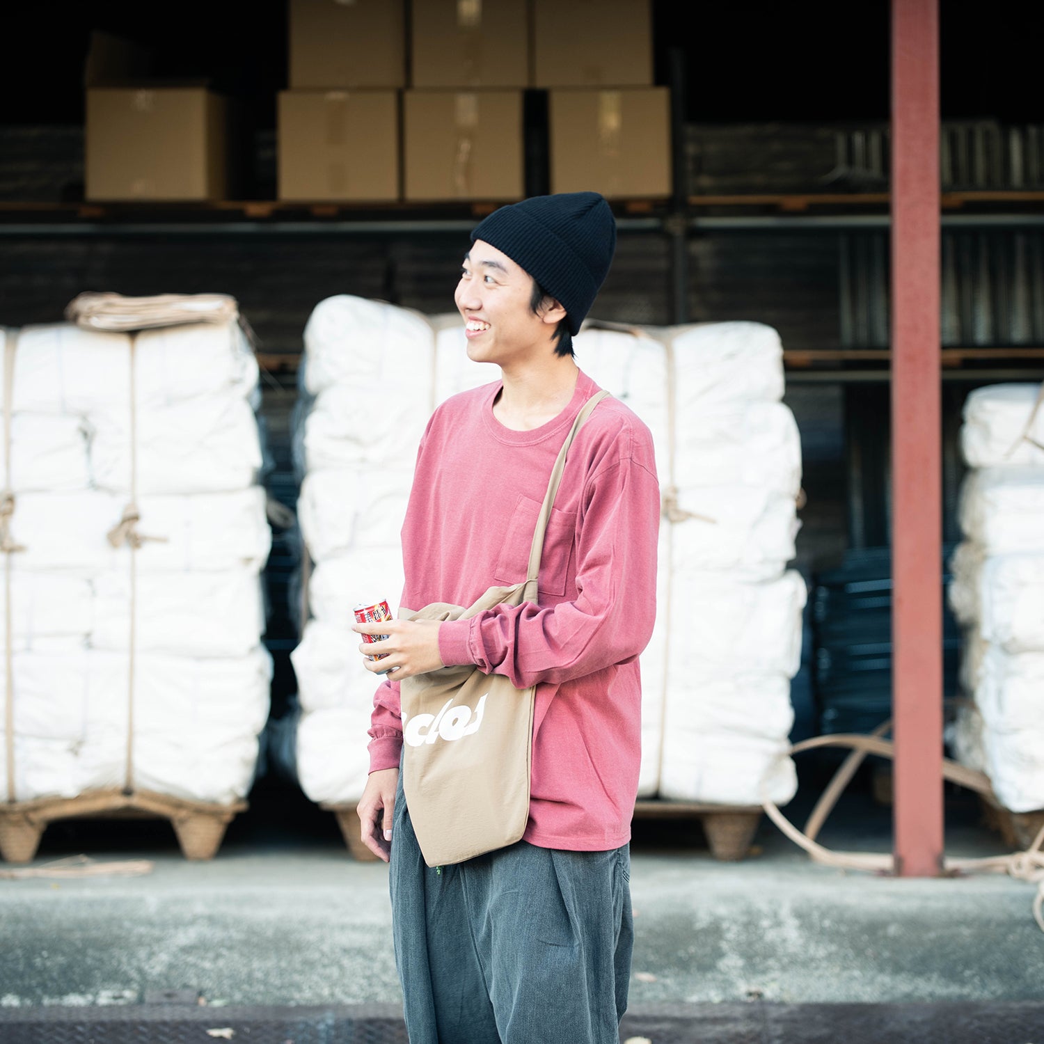 RELAX FIT Fade Pocket Longsleeve T-shirt