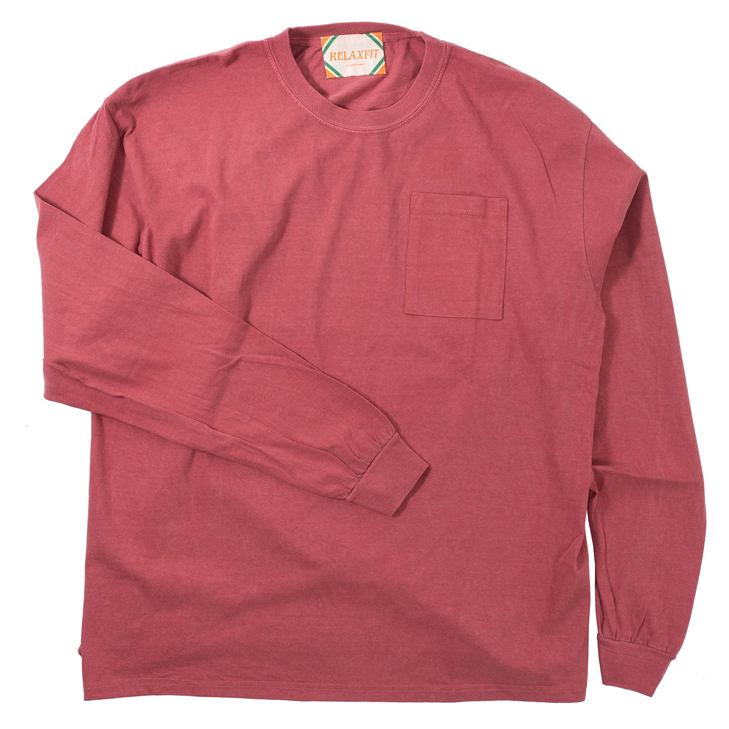 RELAX FIT Fade Pocket Longsleeve T-shirt