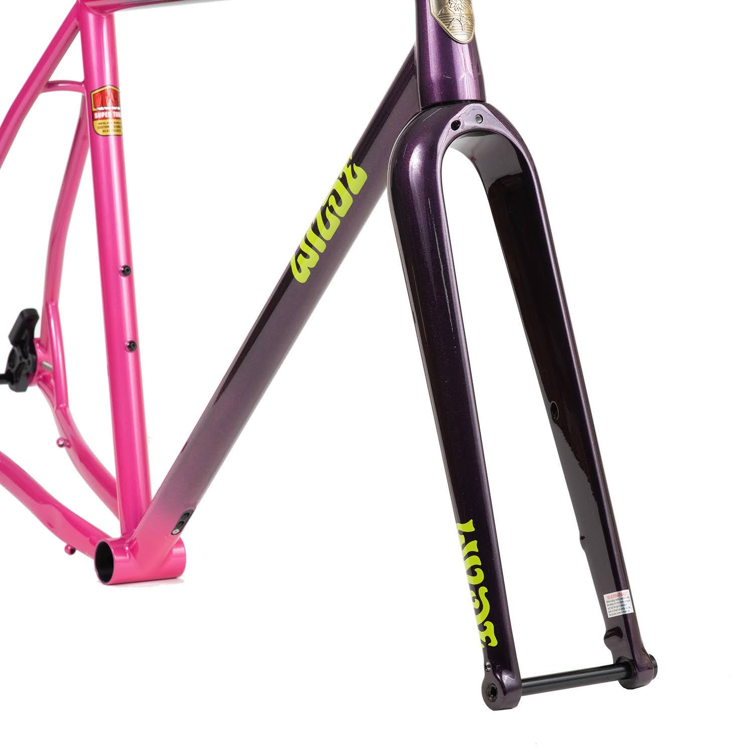 WILDE BICYCLE Mean Jean Frame Set - Purple / Pink Sparkle