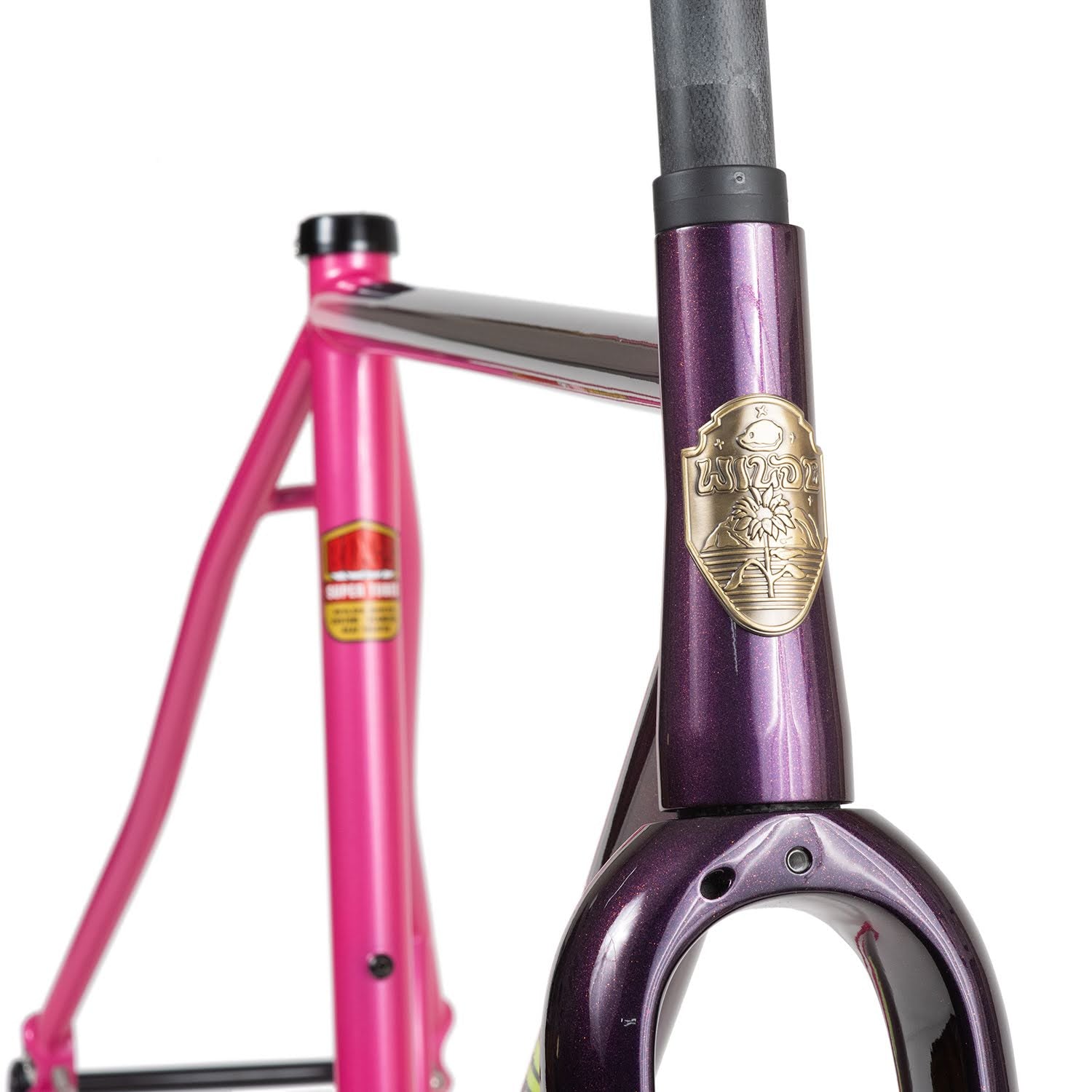 WILDE BICYCLE Mean Jean Frame Set - Purple / Pink Sparkle