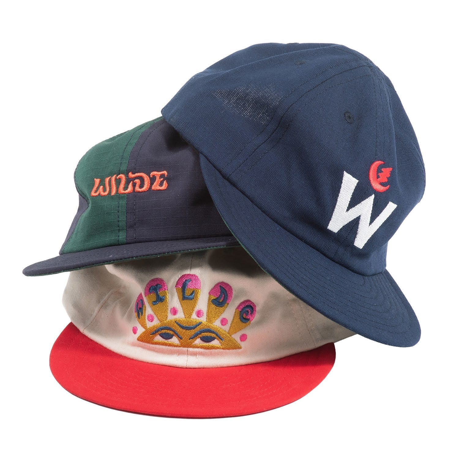 WILDE BICYCLE Wilde x Kiz Caps - Short Brim (Black/Green)