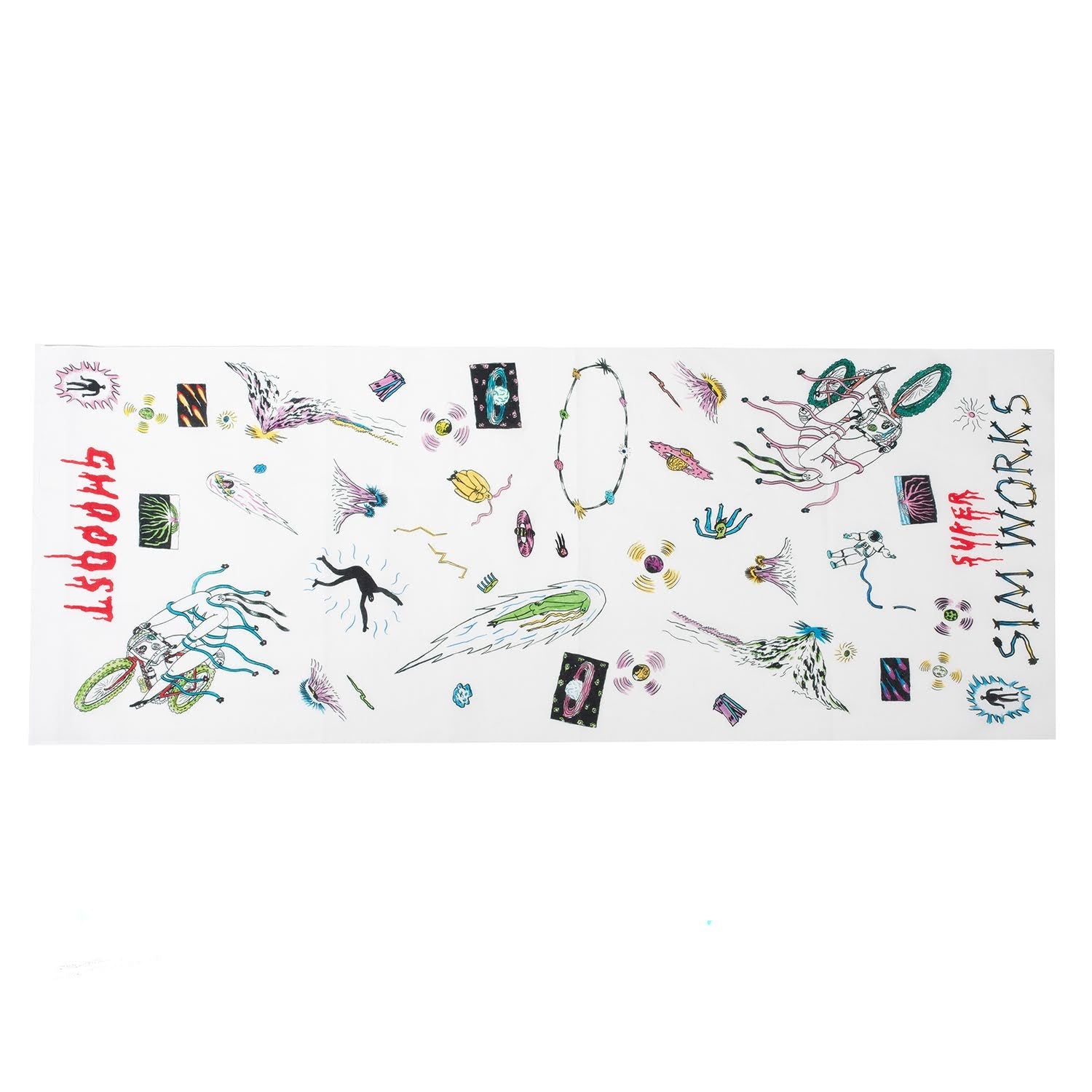 GHOOOST x SIMWORKS Ride Me to the Moon Tenugui