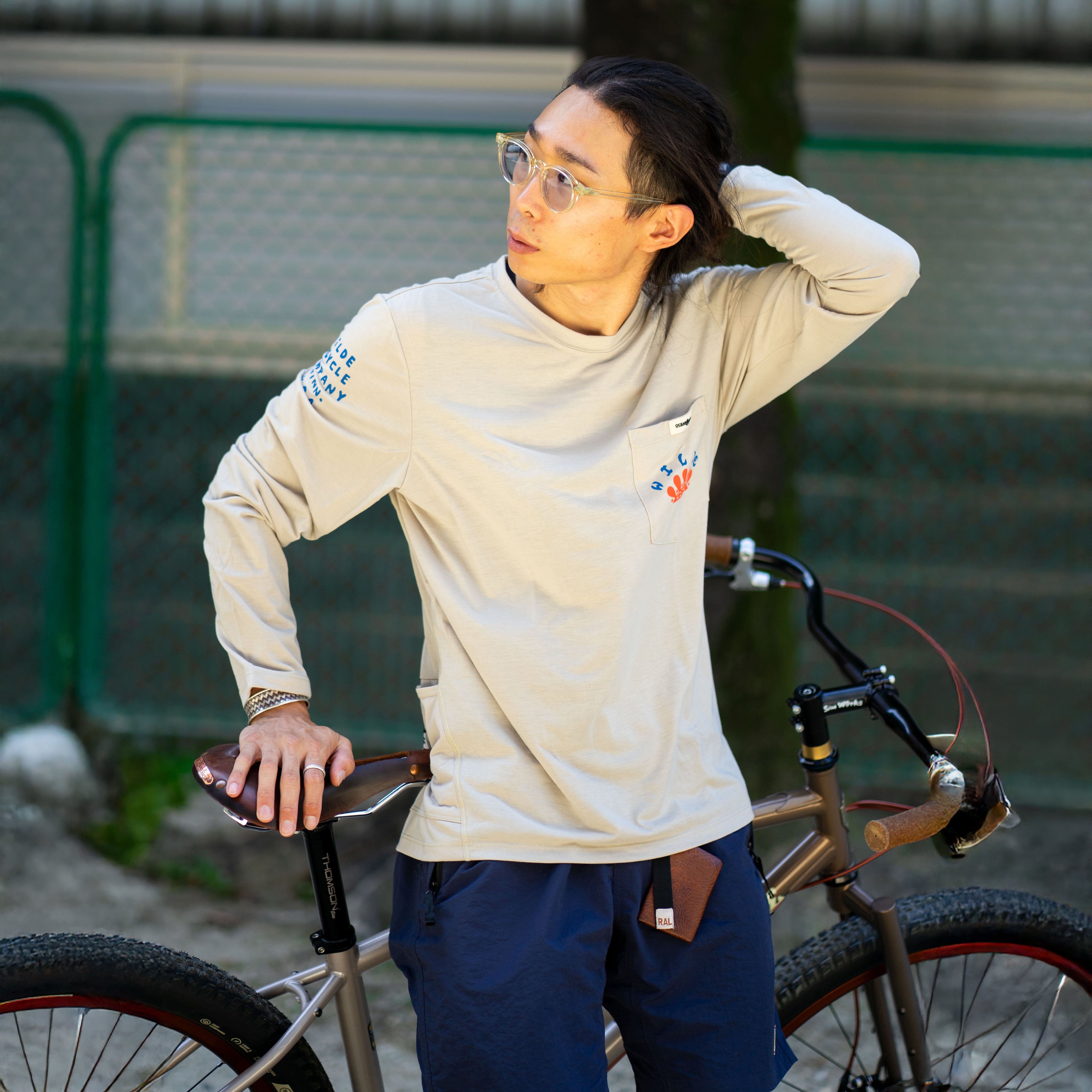 WILDE BICYCLE Ocean & San Touring Shirt - Sun Logo