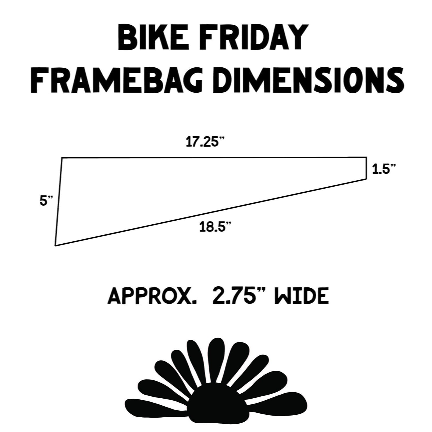 TAKE A TRIP Bike Friday Framebag