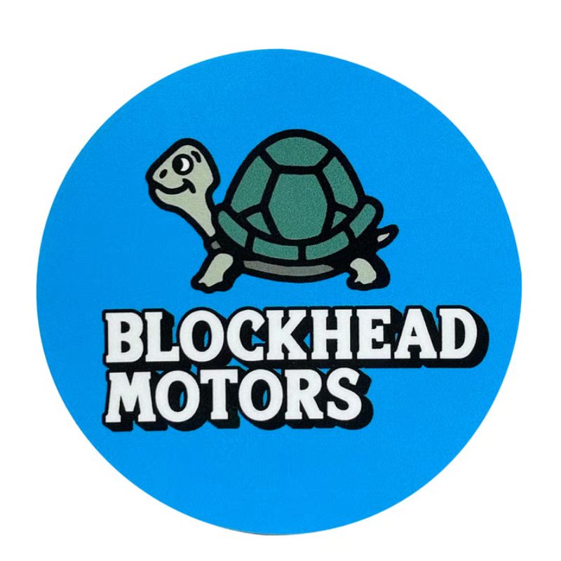 BLOCKHEAD MOTORS Round Sticker
