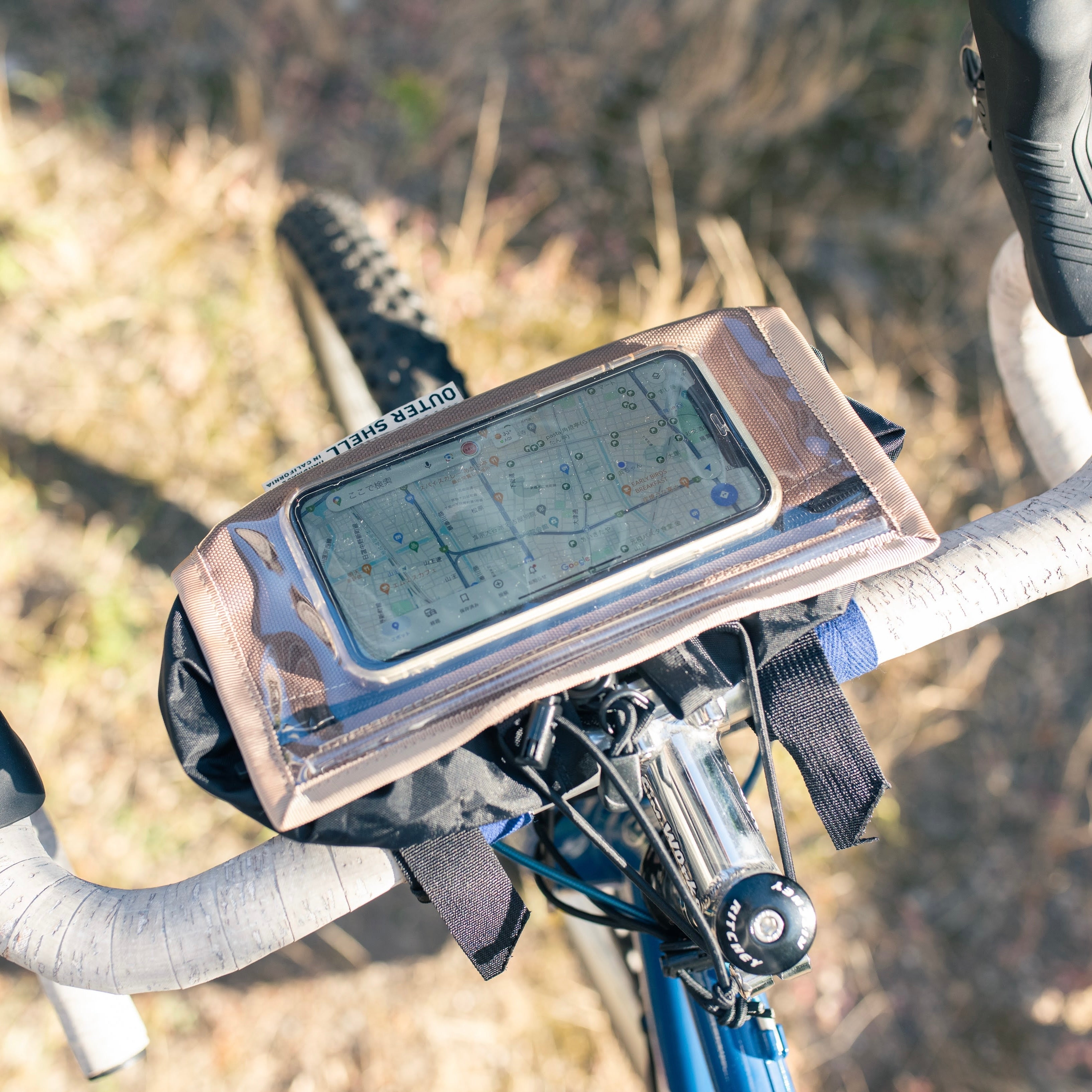 OUTER SHELL Drawcord Handlebar Bag - New