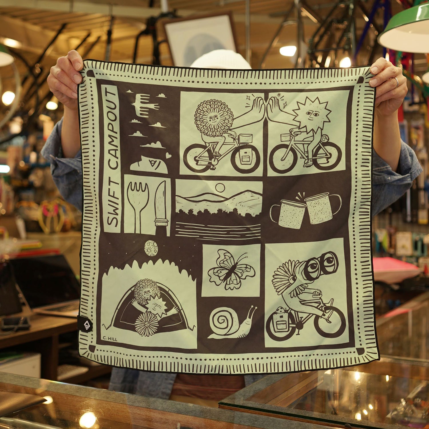 SWIFT INDUSTRIES Campout 2025 Bandana Towel