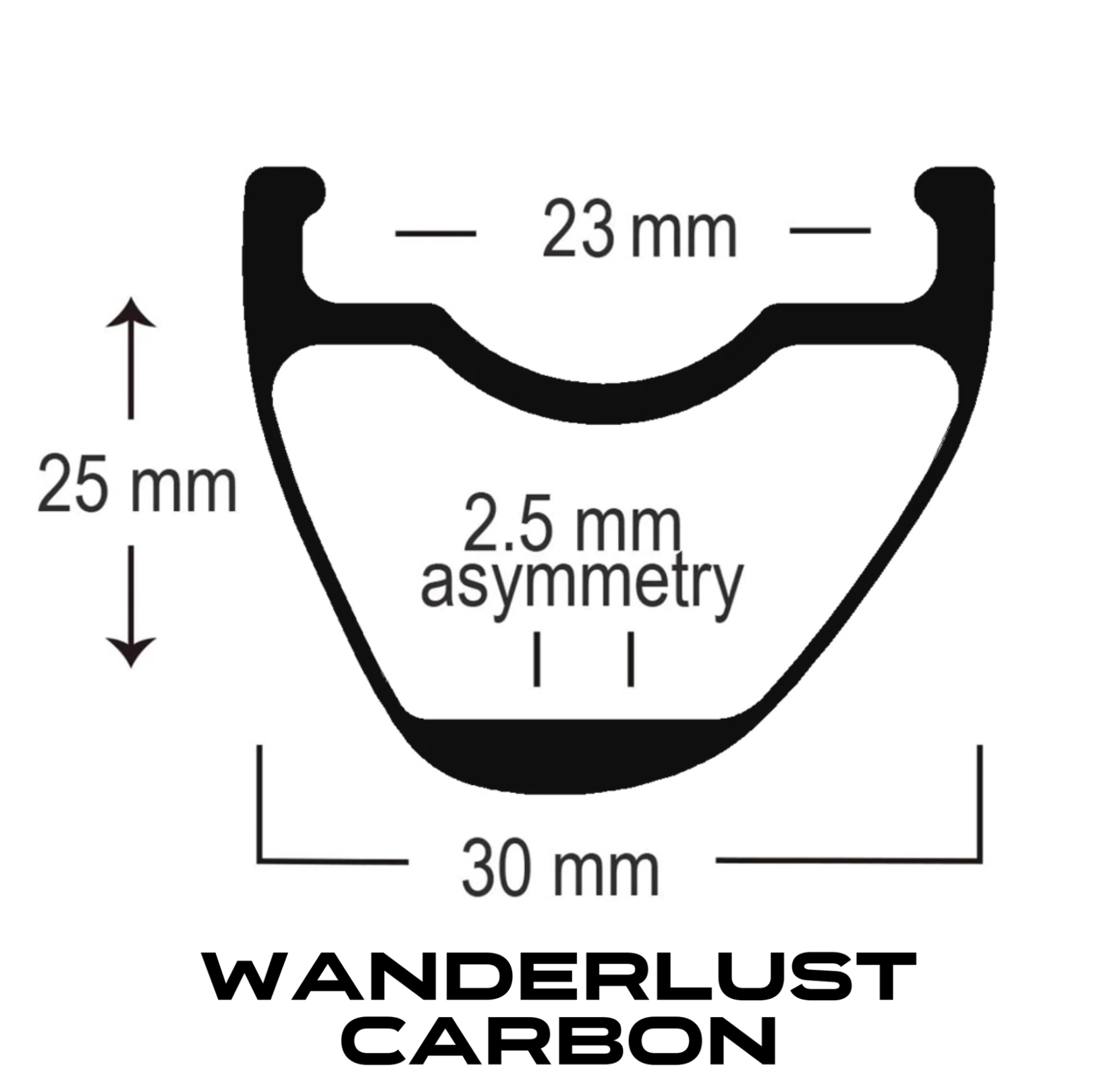 ASTRAL CYCLING Wanderlust Carbon Gen2 Rim - 700c
