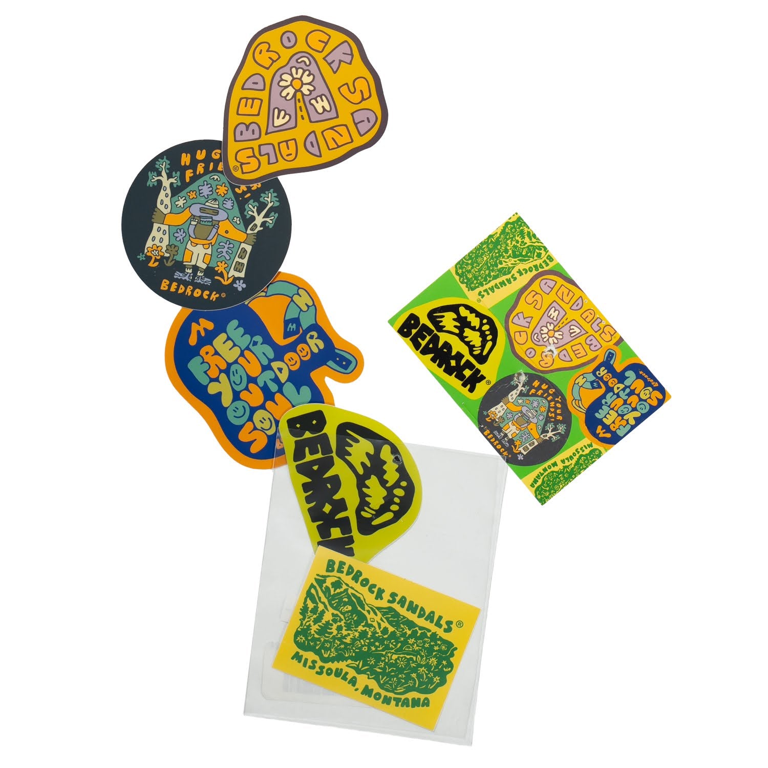 BEDROCK SANDALS Bedrockin Sticker Pack