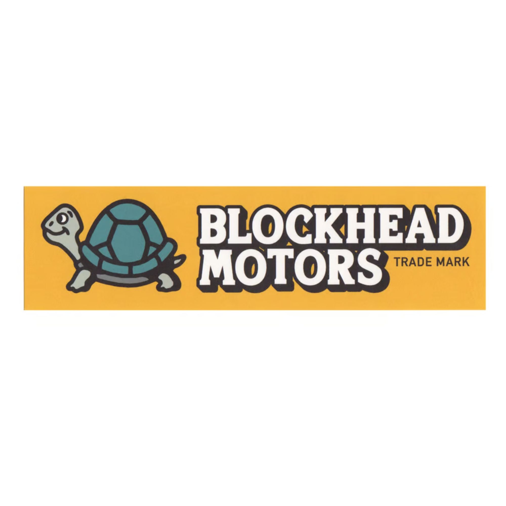 BLOCKHEAD MOTORS Logo Sticker Horizontal Type