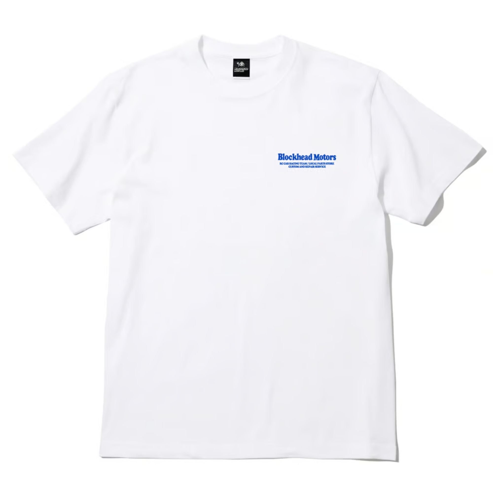 BLOCKHEAD MOTORS Vintage Baggy T-shirt (White)