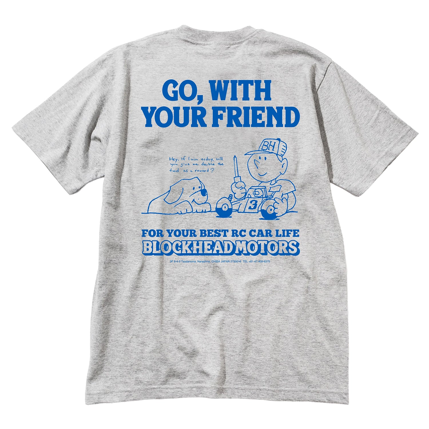 BLOCKHEAD MOTORS Go With Friend Tee