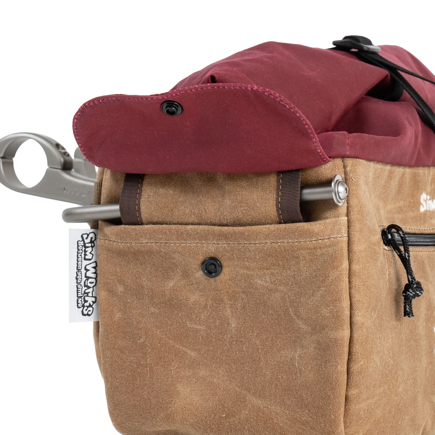 RANDI JO FABRICATIONS x SIMWORKS Muscovy Bag with Nitto Bag Supporter (31.8mm)