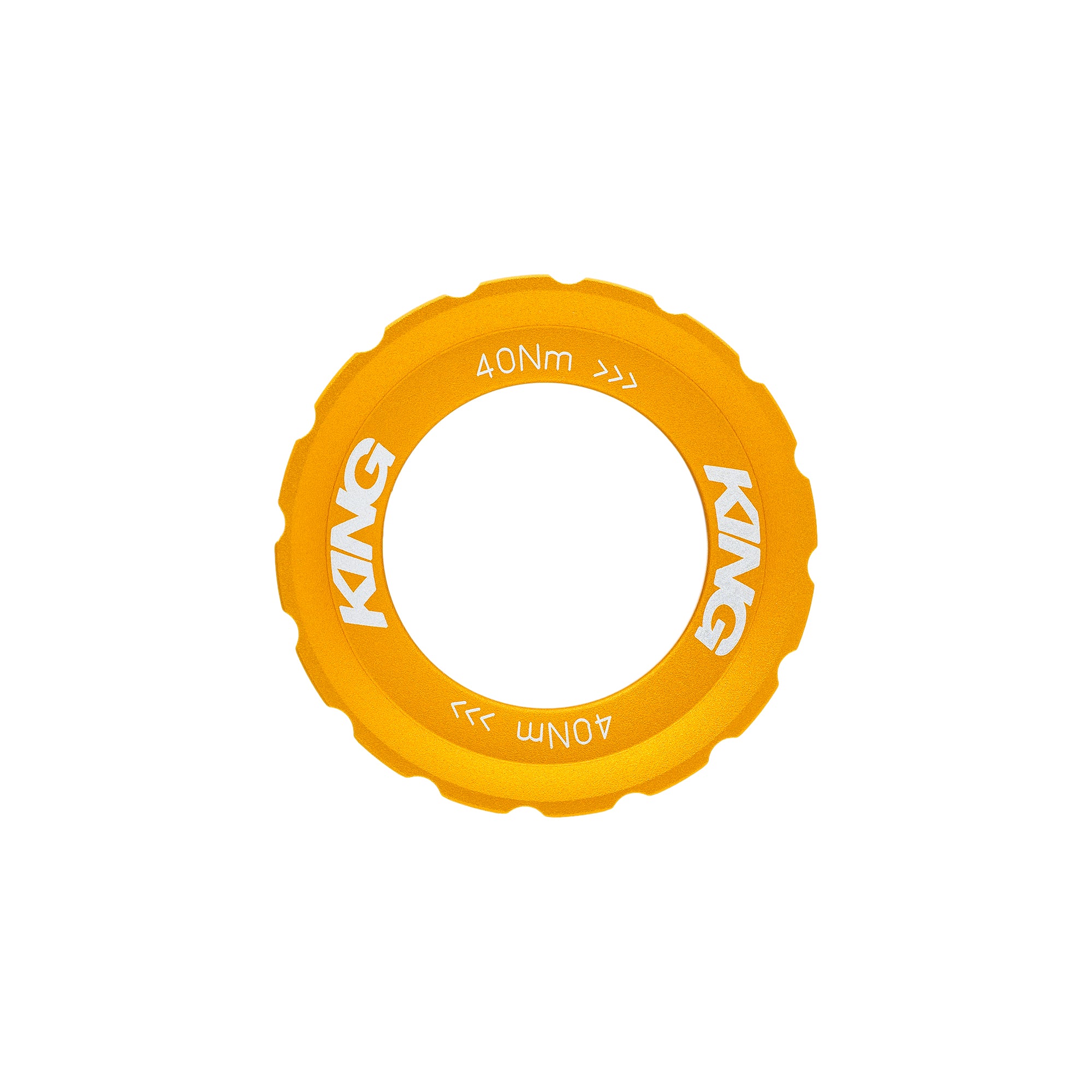 CHRIS KING King Centerlock Lockring Matte Gold 50th