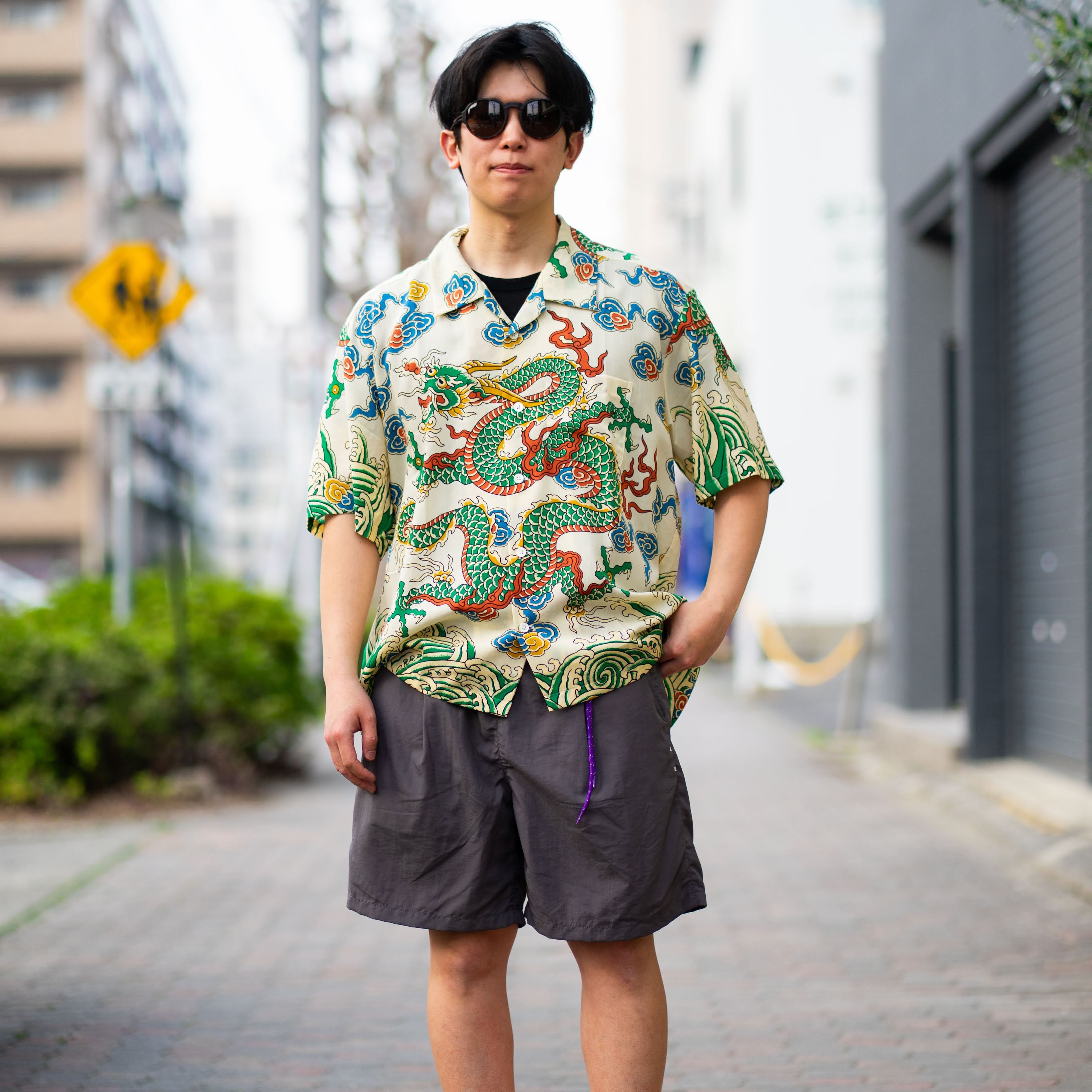 迷迭香 NYLON HARVEST SHORTS circles別注
