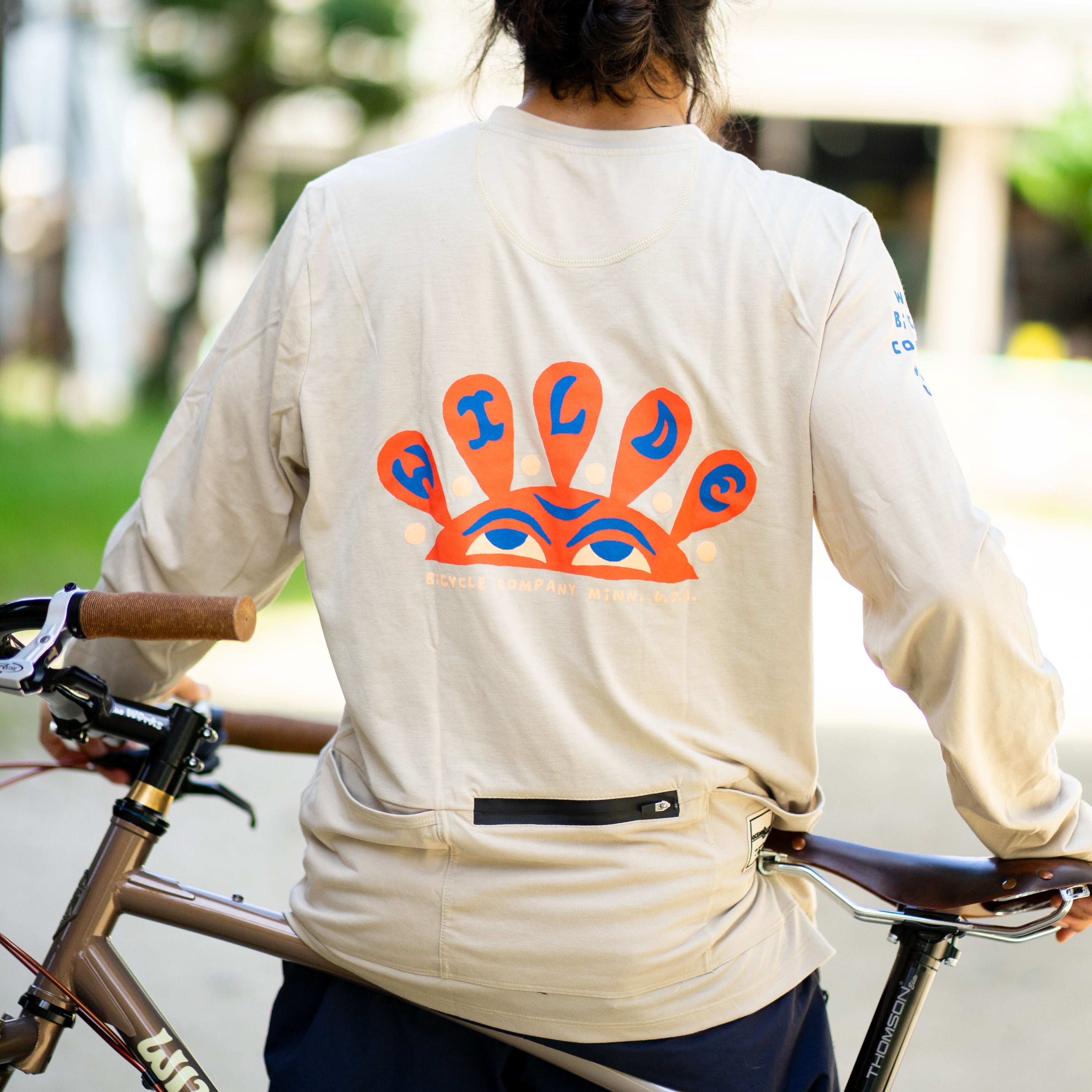 WILDE BICYCLE Ocean & San Touring Shirt - Sun Logo