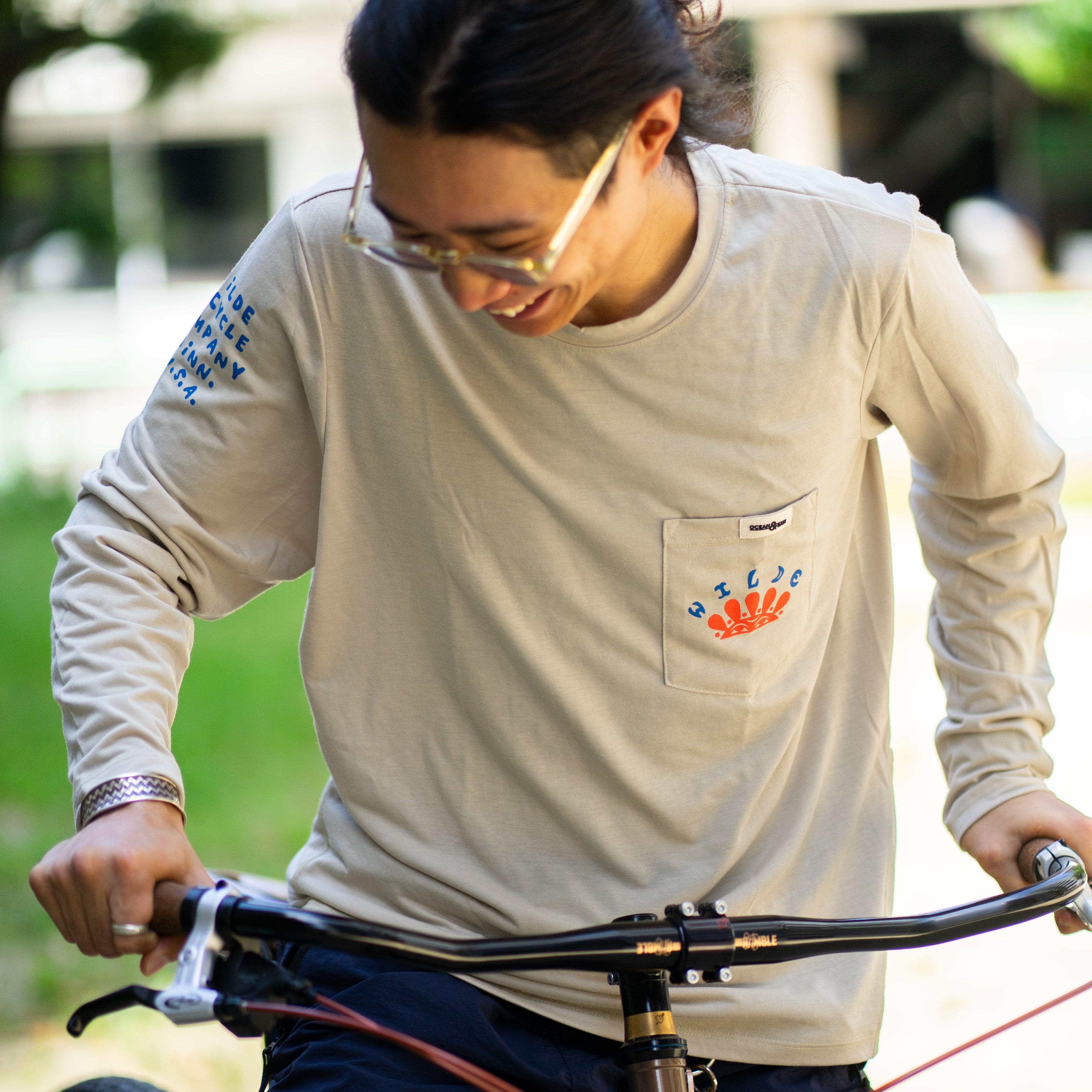 WILDE BICYCLE Ocean & San Touring Shirt - Sun Logo