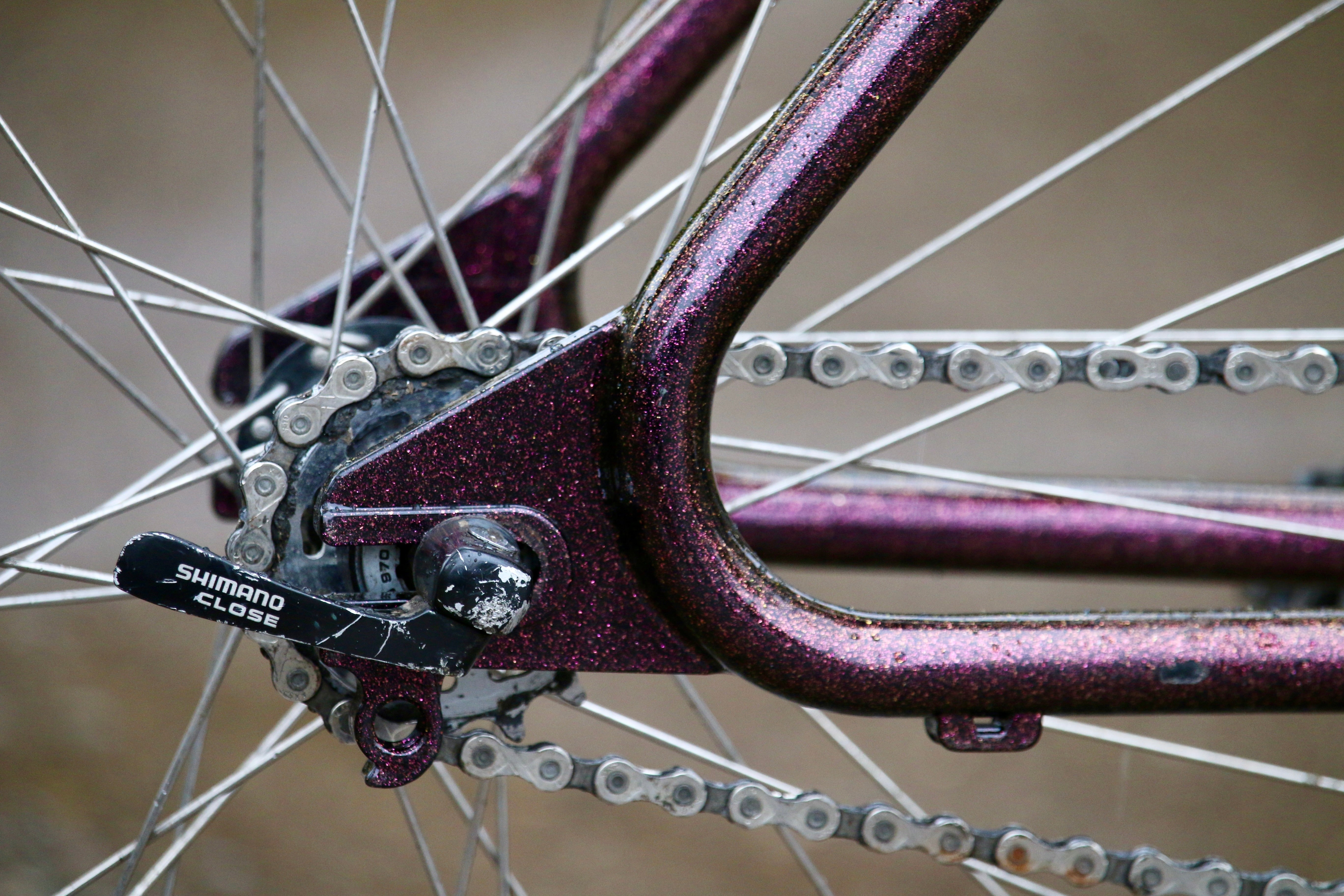 WILDE BICYCLE Moto-Cruiser Frame Set - Purple Pizazz