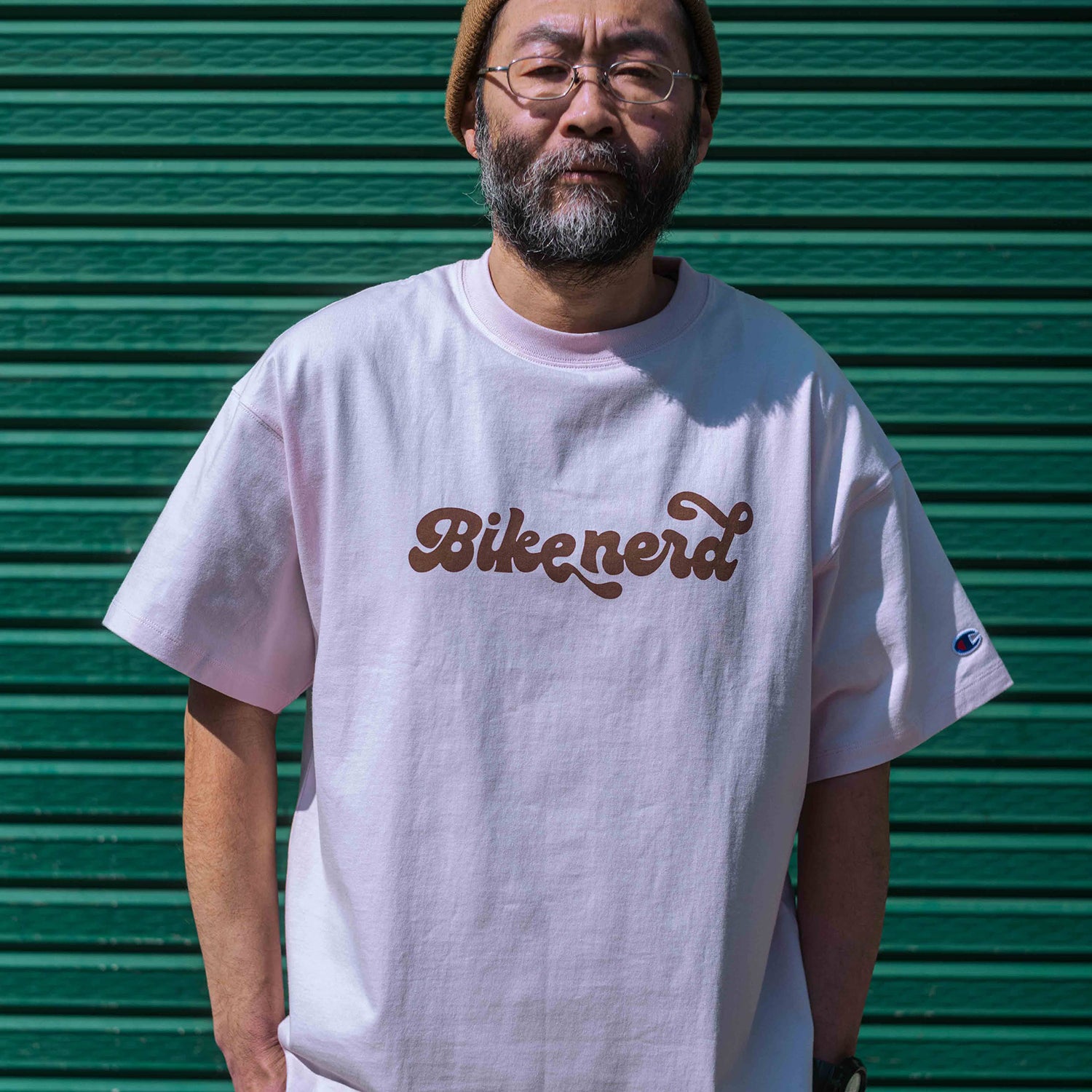 CHAMPION S/S Tee “Bike Nerd”