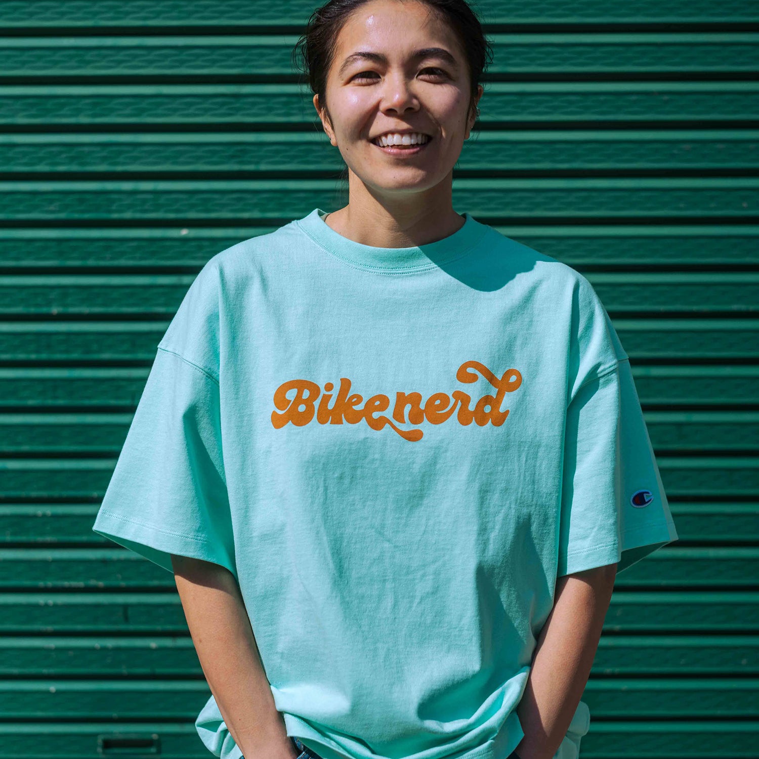 CHAMPION S/S Tee “Bike Nerd”