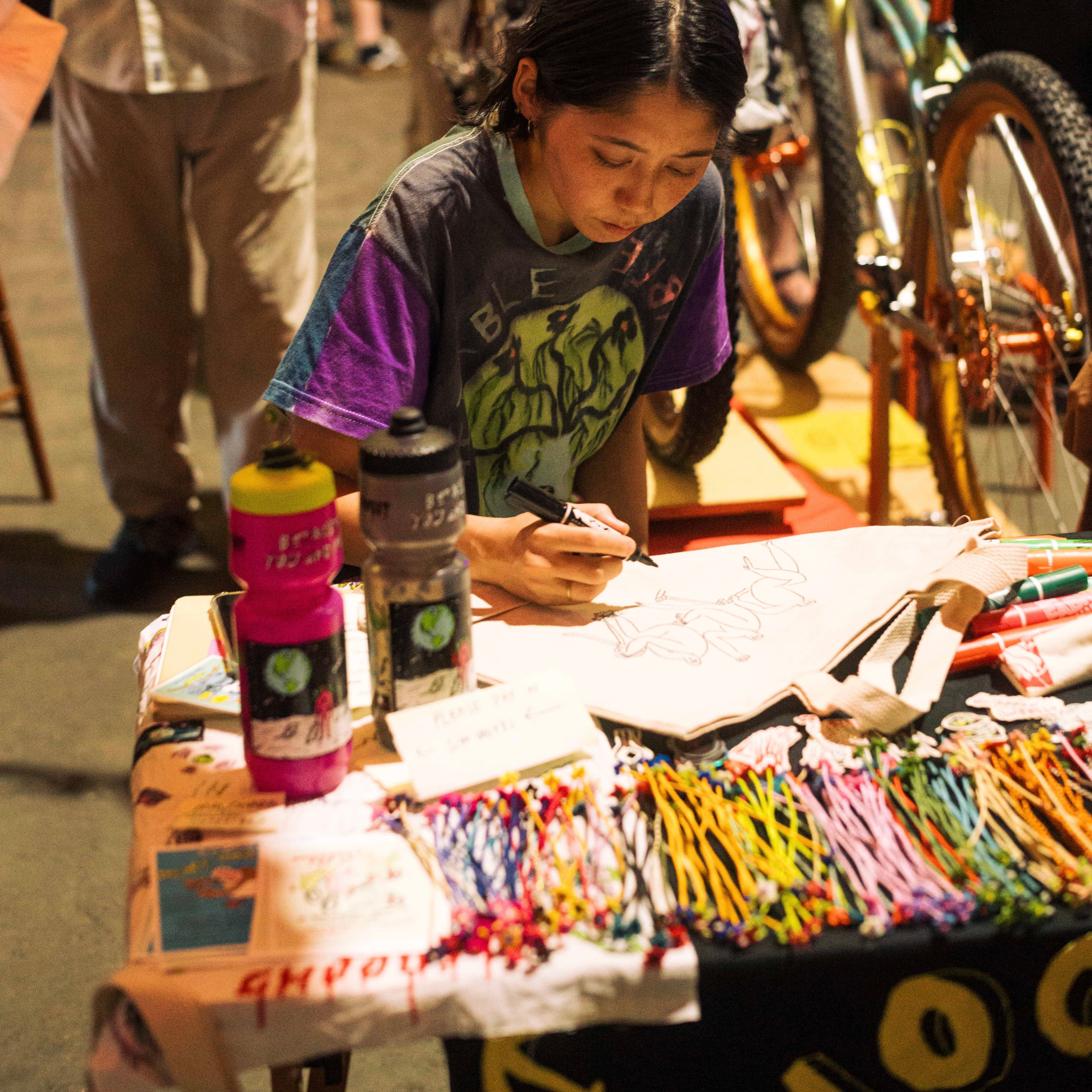 GHOOOST x SIMWORKS Ride Me to the Moon Tenugui