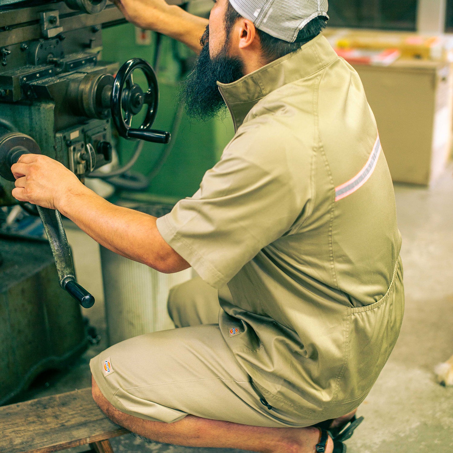 DICKIES Half Zip Bike Worker Shirts