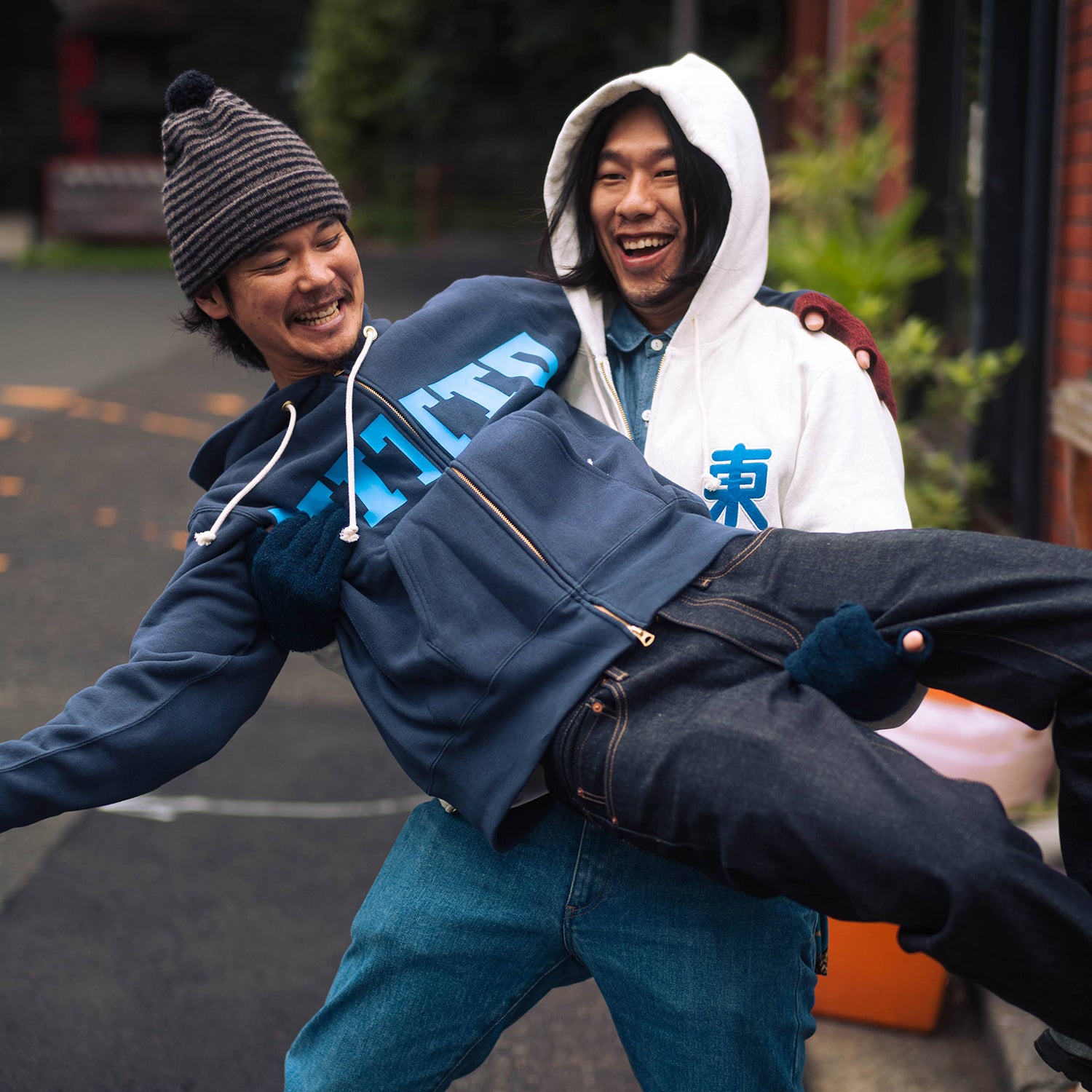 CHAMPION NITTO Classic Logo Zip Hoodie