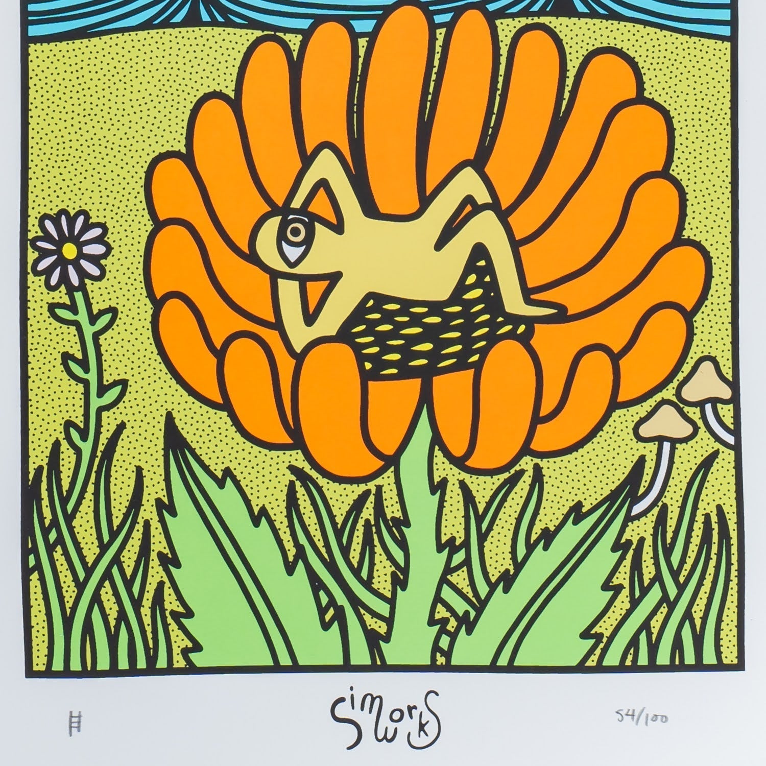 SIMWORKS Earth Gazer Screen Print by Nicholas Haig-Arack