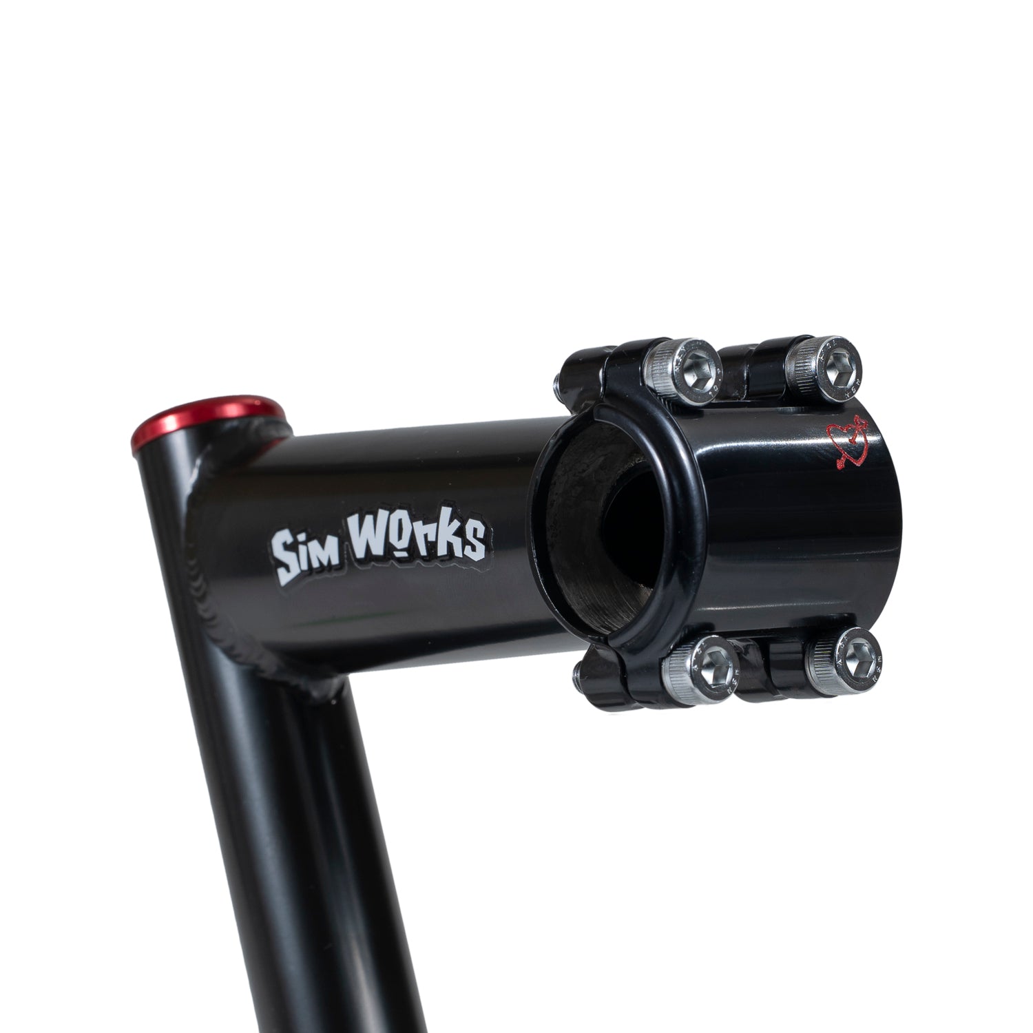 SIMWORKS Gettin' Hungry Stem 4-Bolt Faceplate - Tomato (Red / 26.0mm / 75°)