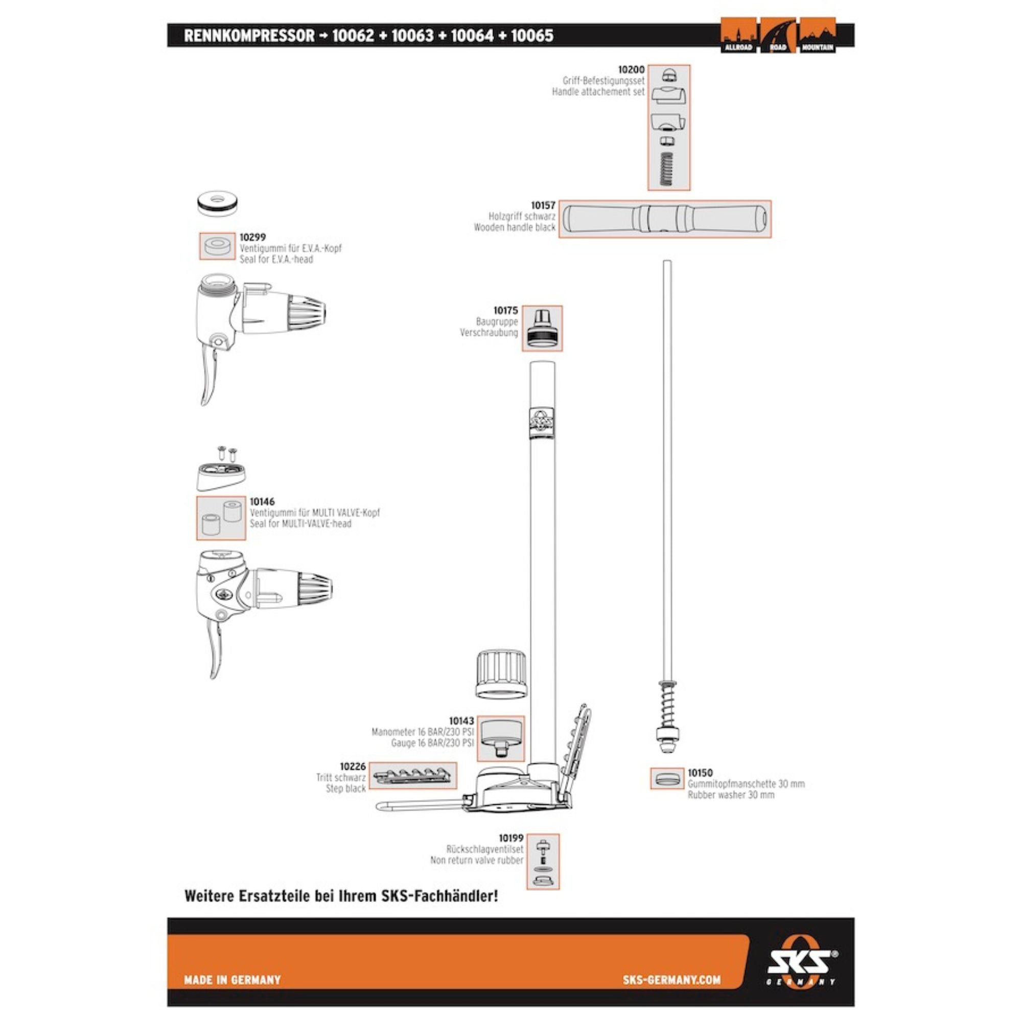 SKS Rennkompressor Floor Pump