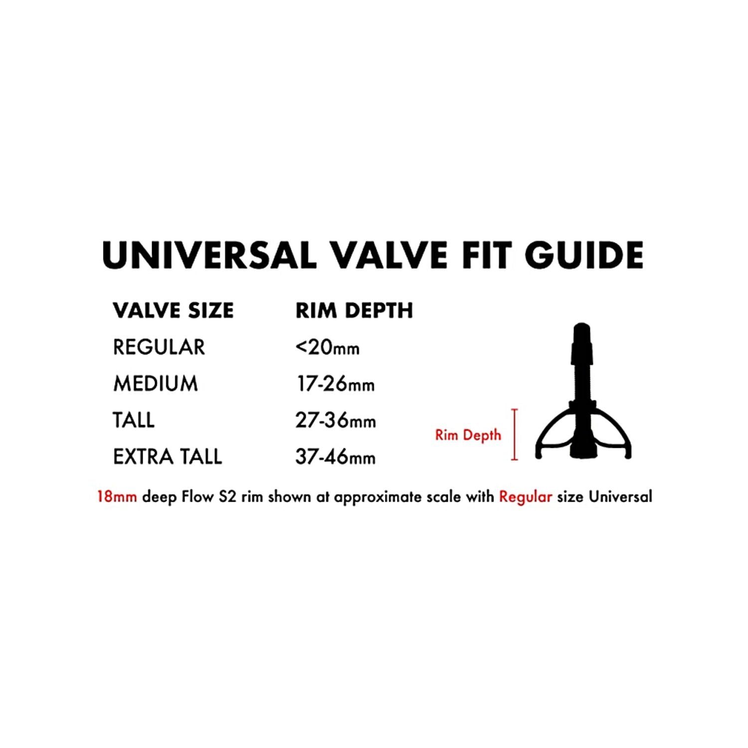 STAN'S NOTUBES Tubeless Universal Valves Set Brass