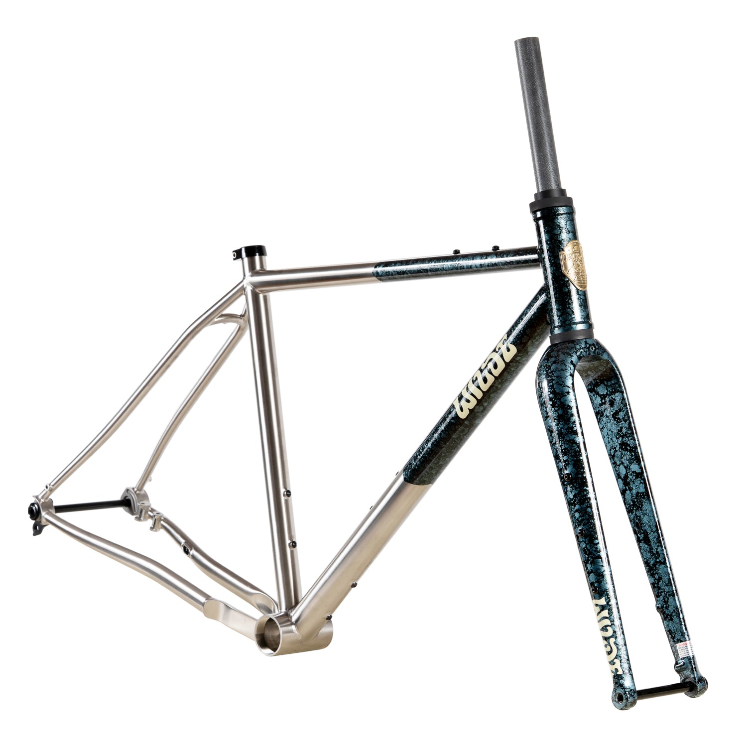 WILDE BICYCLE Heighliner Frame Set - Marbled Green