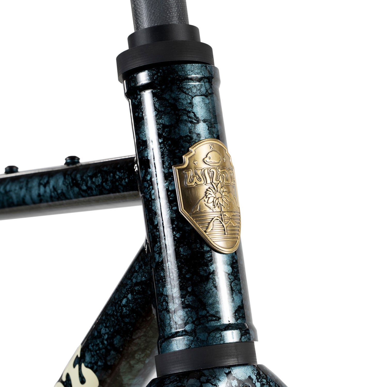 WILDE BICYCLE Heighliner Frame Set - Marbled Green