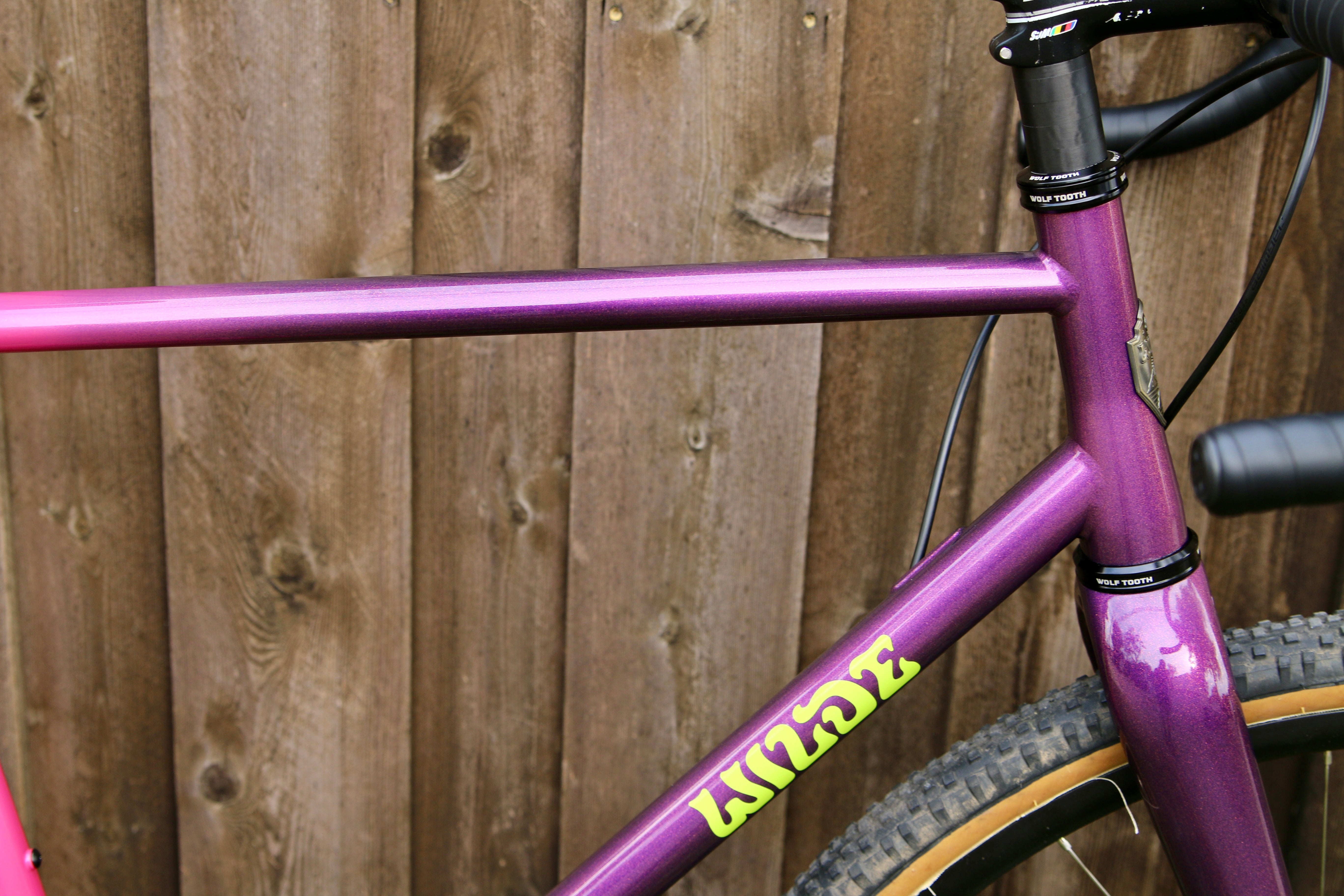 WILDE BICYCLE Mean Jean Frame Set - Purple / Pink Sparkle