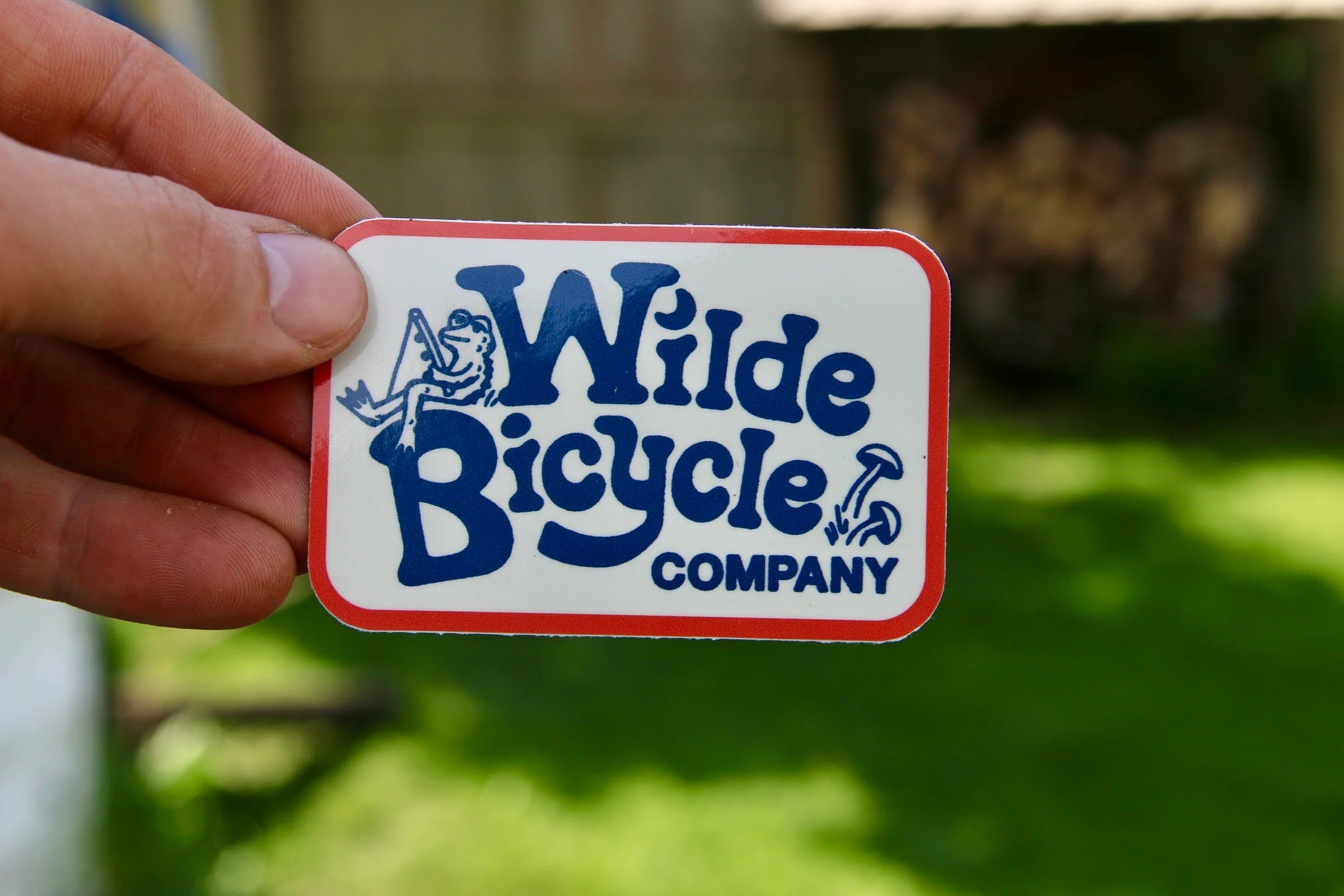WILDE BICYCLE Frog Fisher Sticker