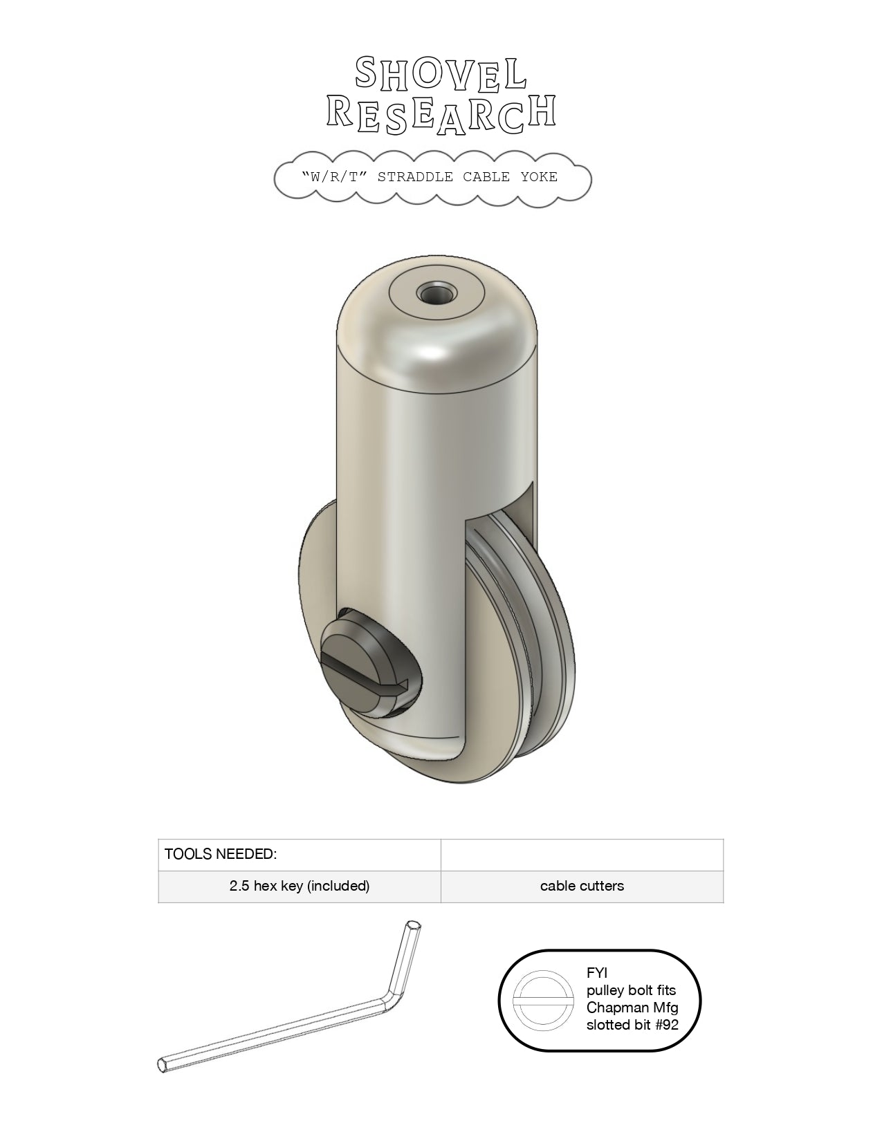 SHOVEL RESEARCH WRT Hanger