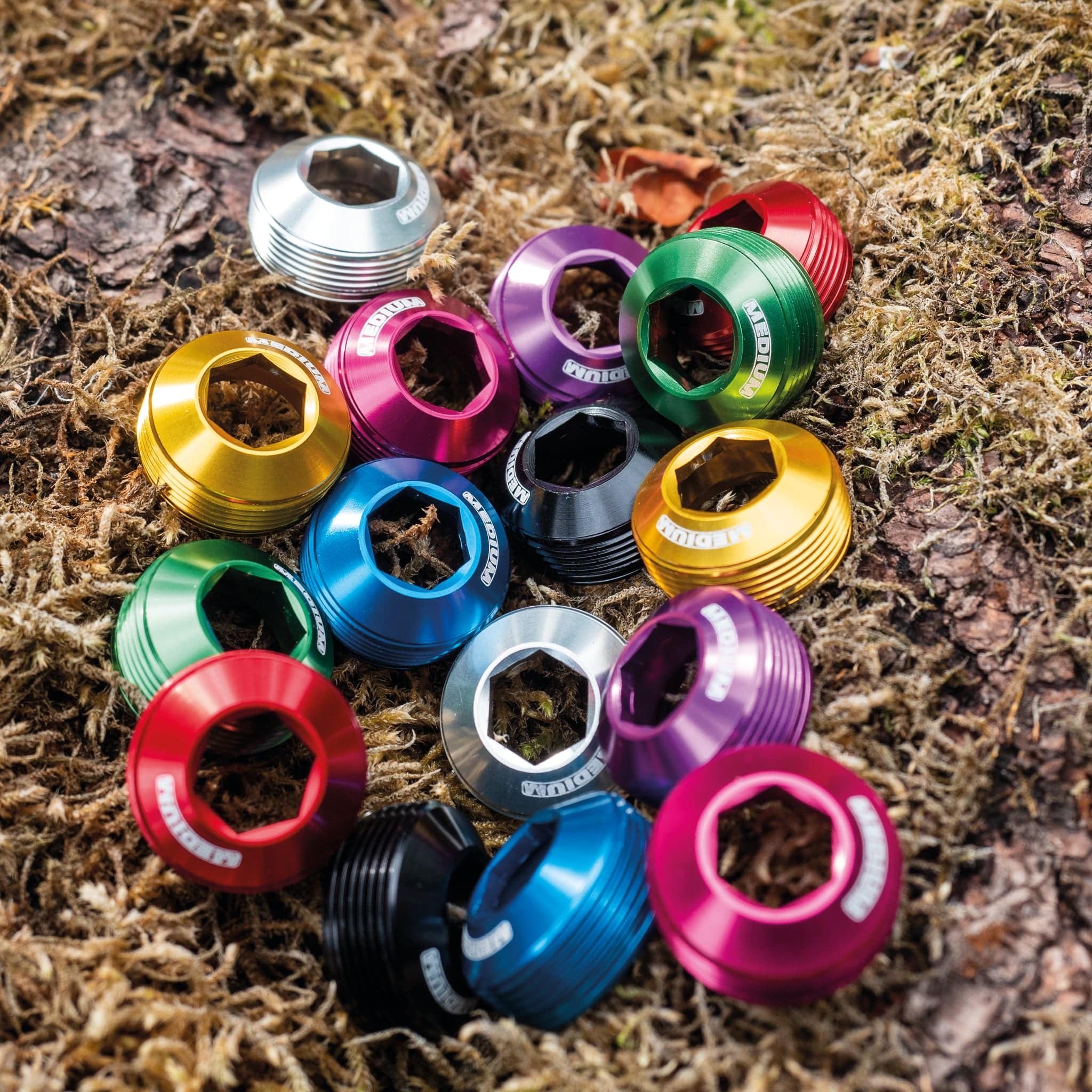 MEDIUM Alloy Cup Crank Bolts Set