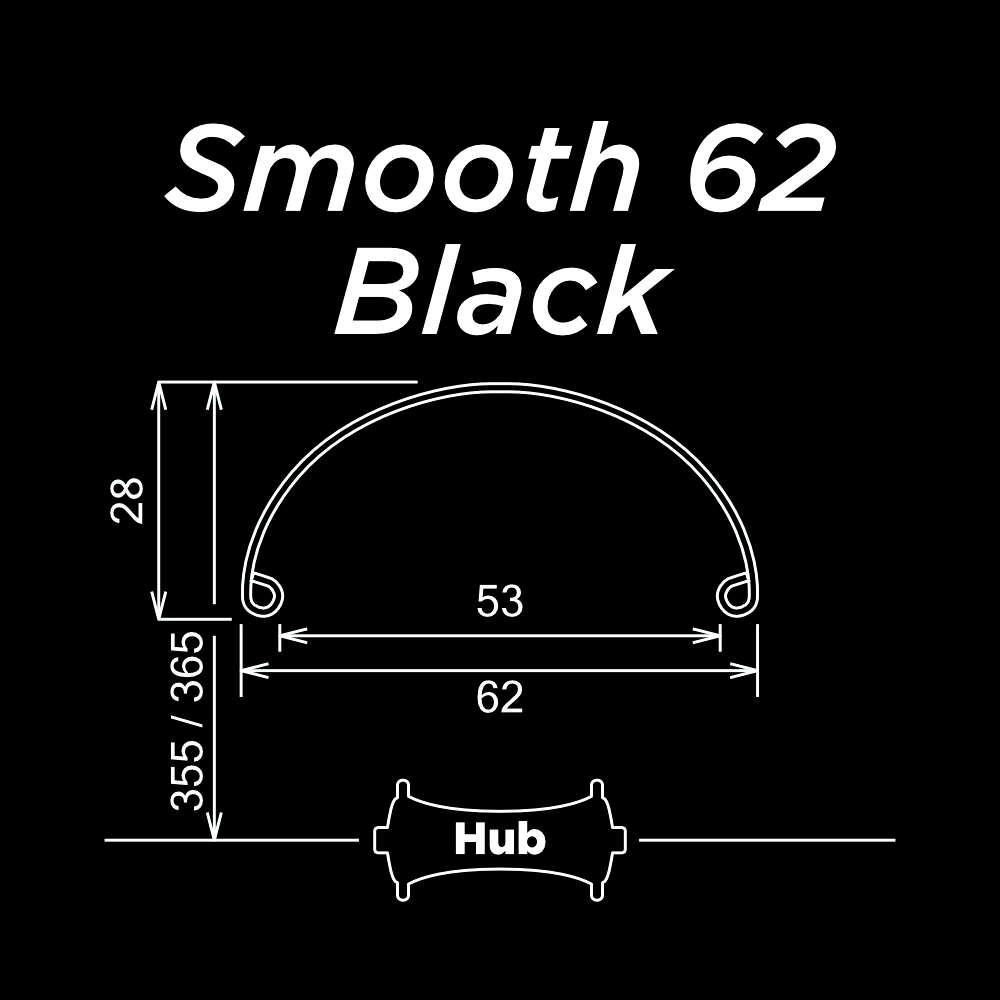 SIMWORKS Smooth 62 Black