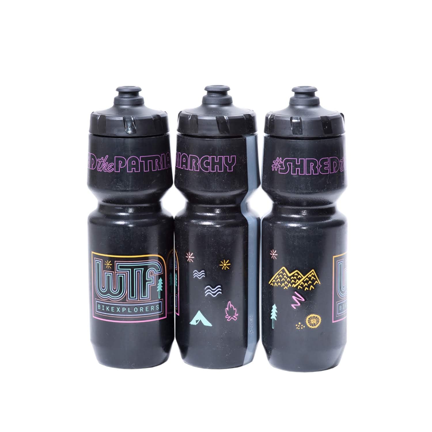 WTF Bikexplorers Water Bottle