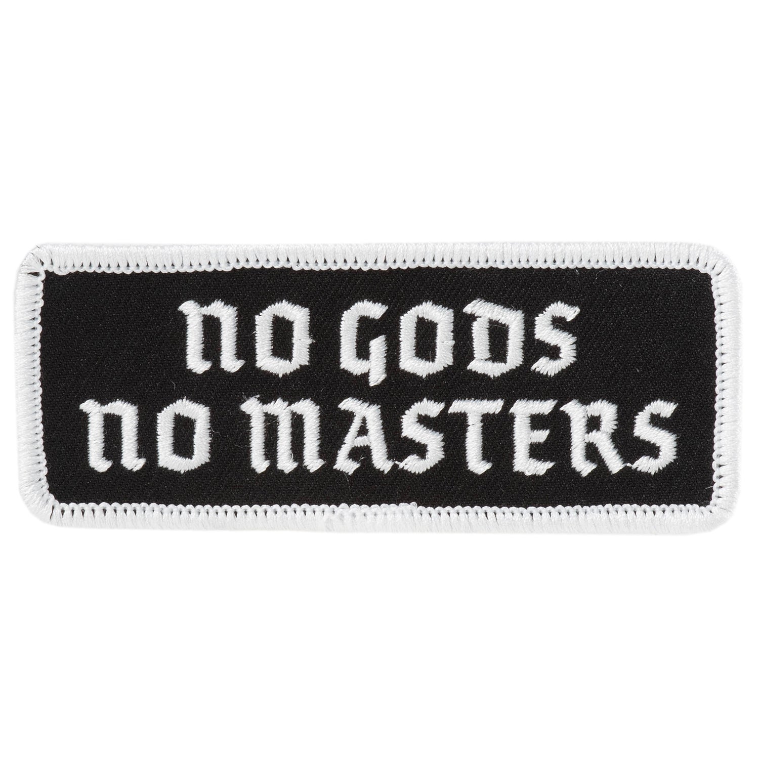 BIKE JERKS No Gods No Masters Patch